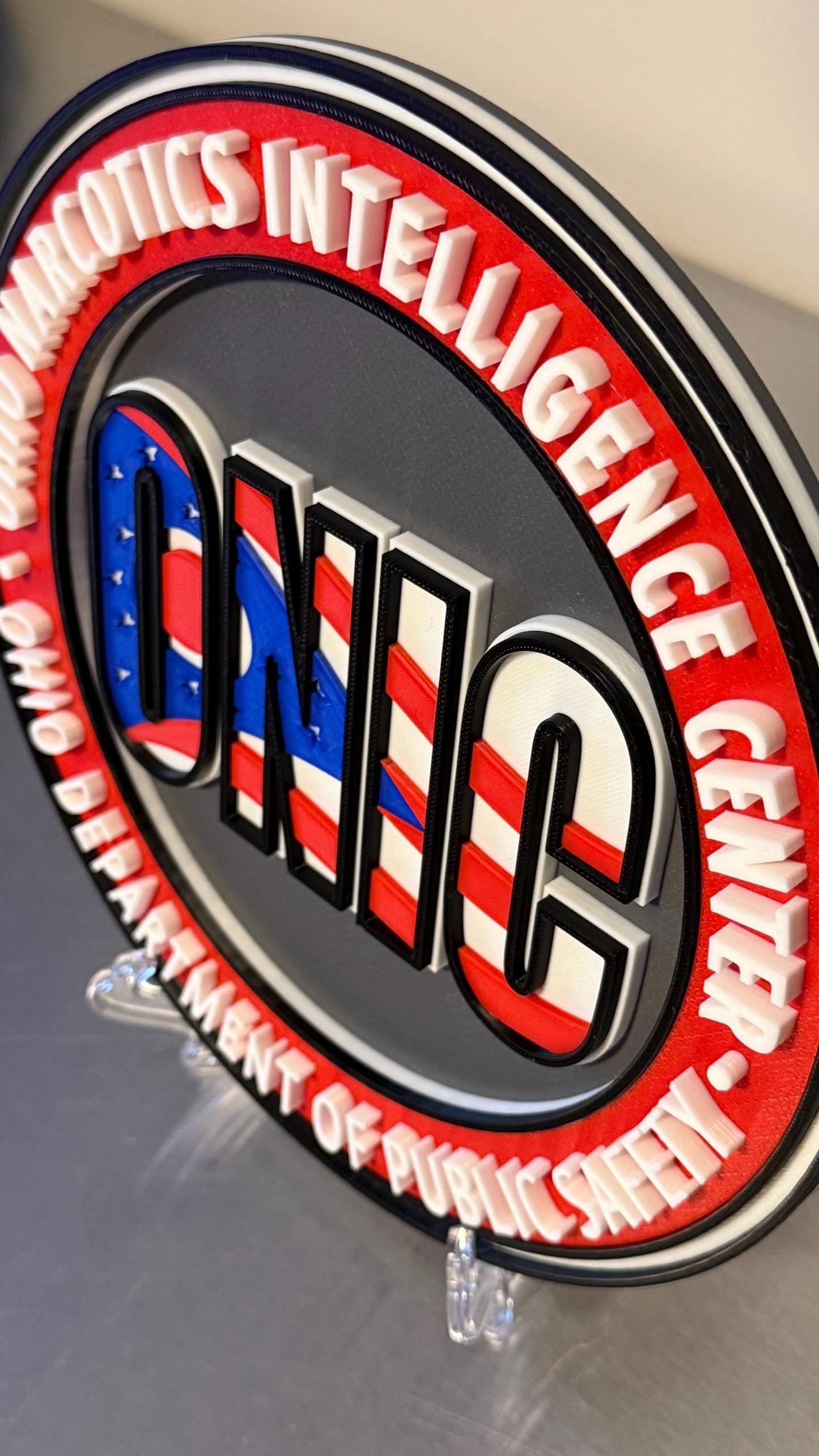 Ohio Narcotics Intelligence Center 3D Plaque - First Responder Gift