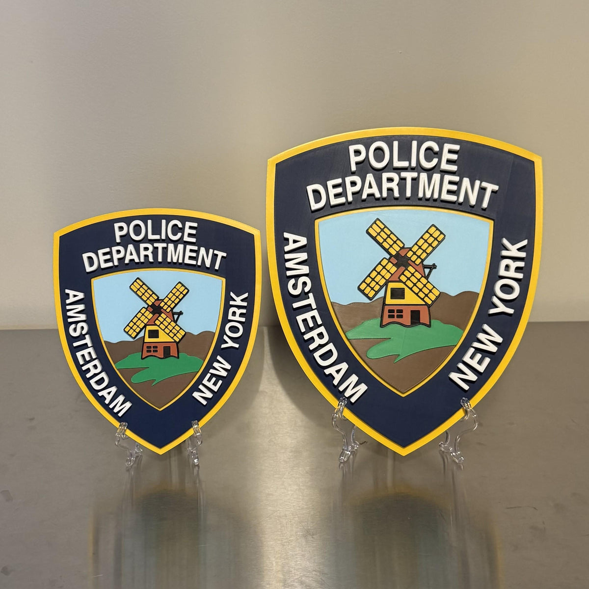 Amsterdam NY Police 3D Plaque: First Responder Display Plaque New York Police Gift New York