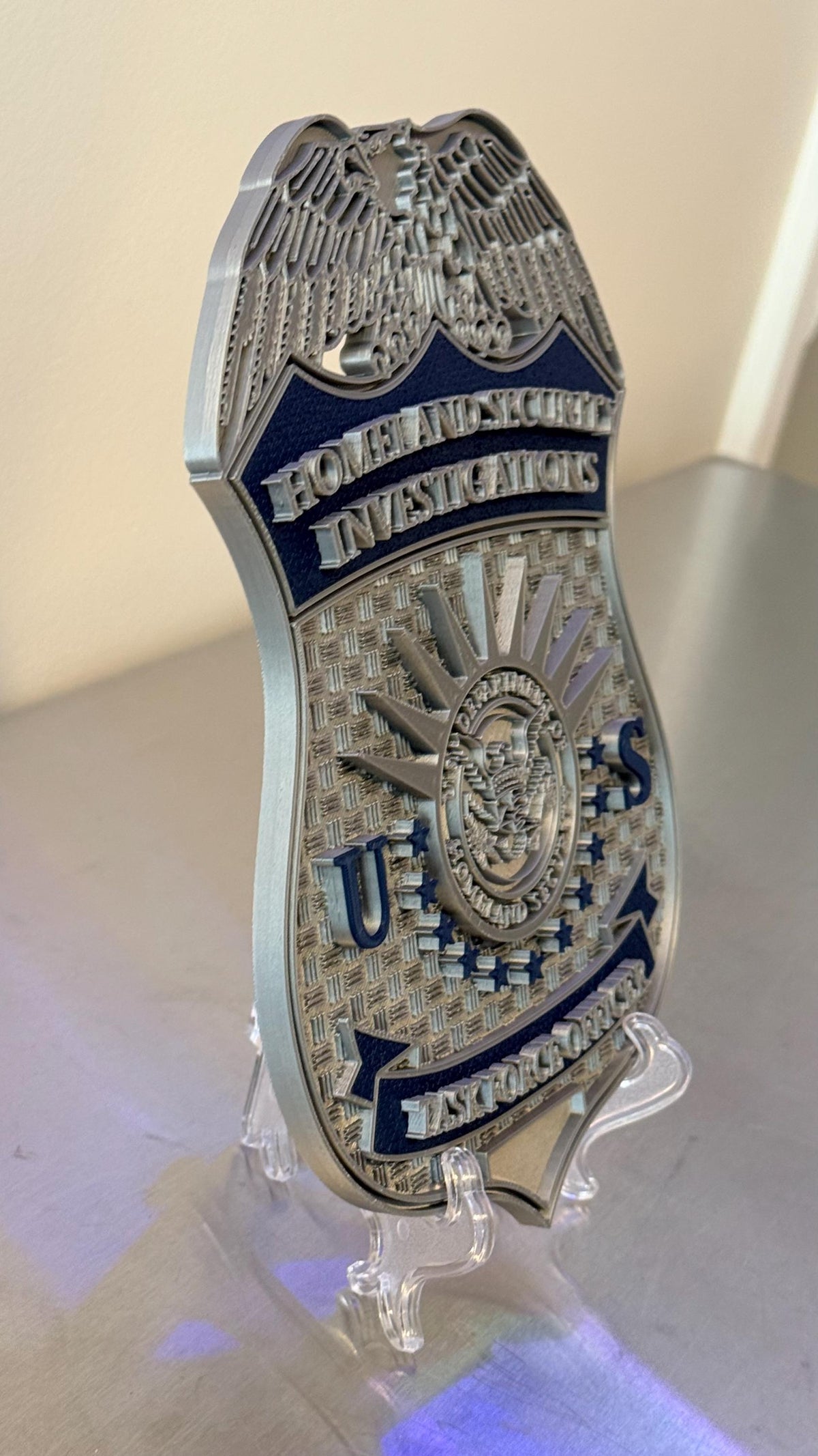 HSI Homeland Security Investigations Display Plaque for wall or shelf