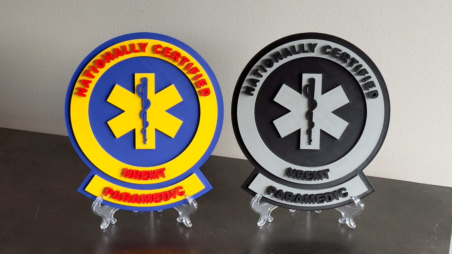 National Registry Paramedic 3D Embossed Display Plaque First Responder Wall Art