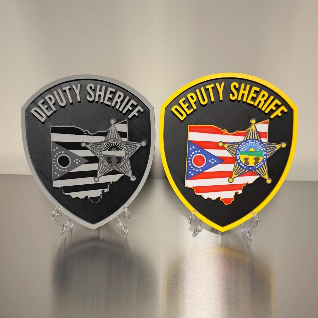Ohio Deputy Sheriff 3D Plaque - First Responder Wall Art
