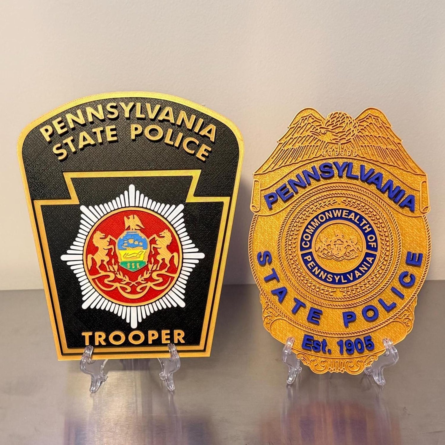 Pennsylvania State Police Trooper 3D Display Plaque PSP PA