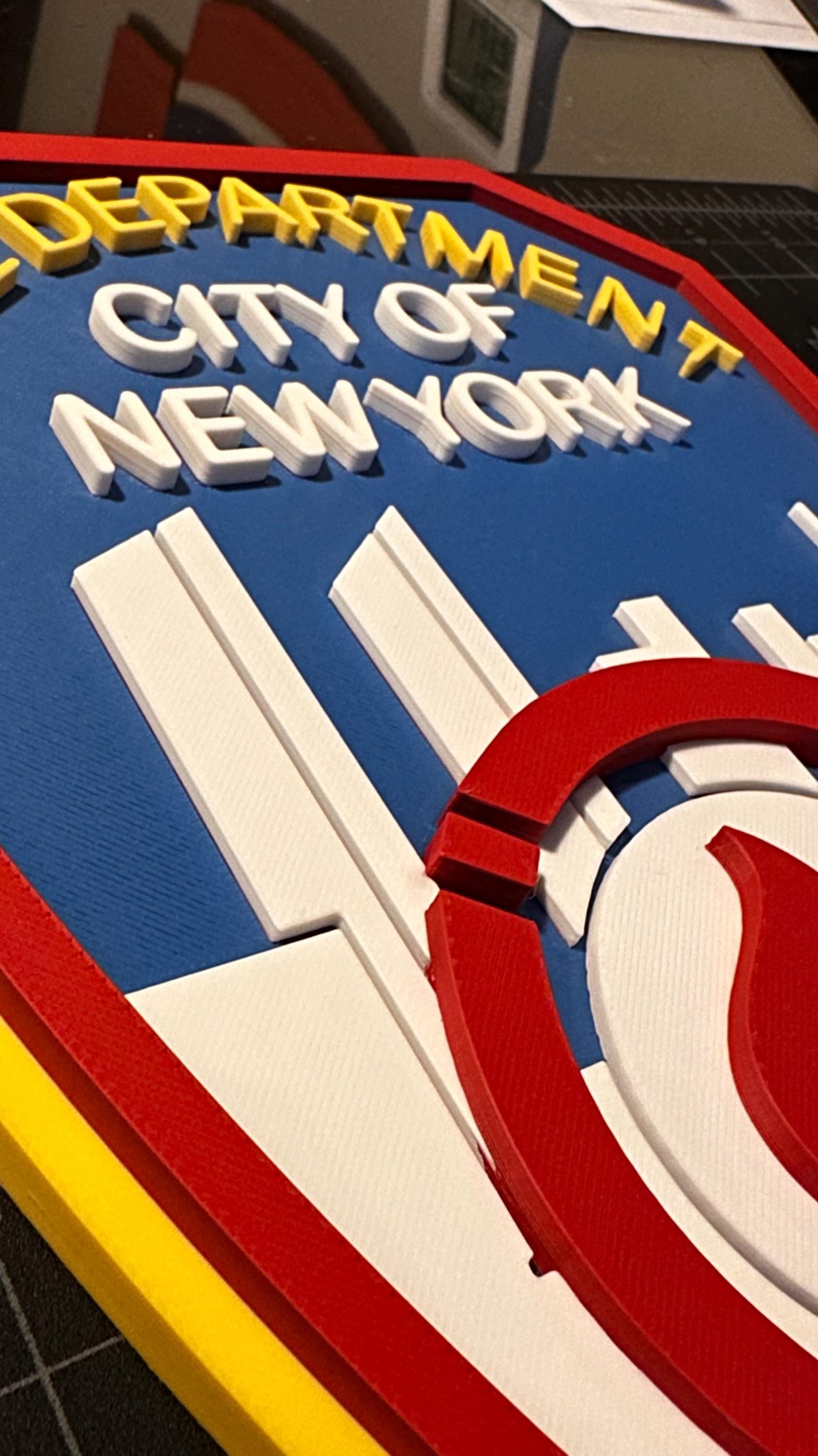 FDNY Display Plaque: Firefighter Gift, Wall Decor New York City Fire Department