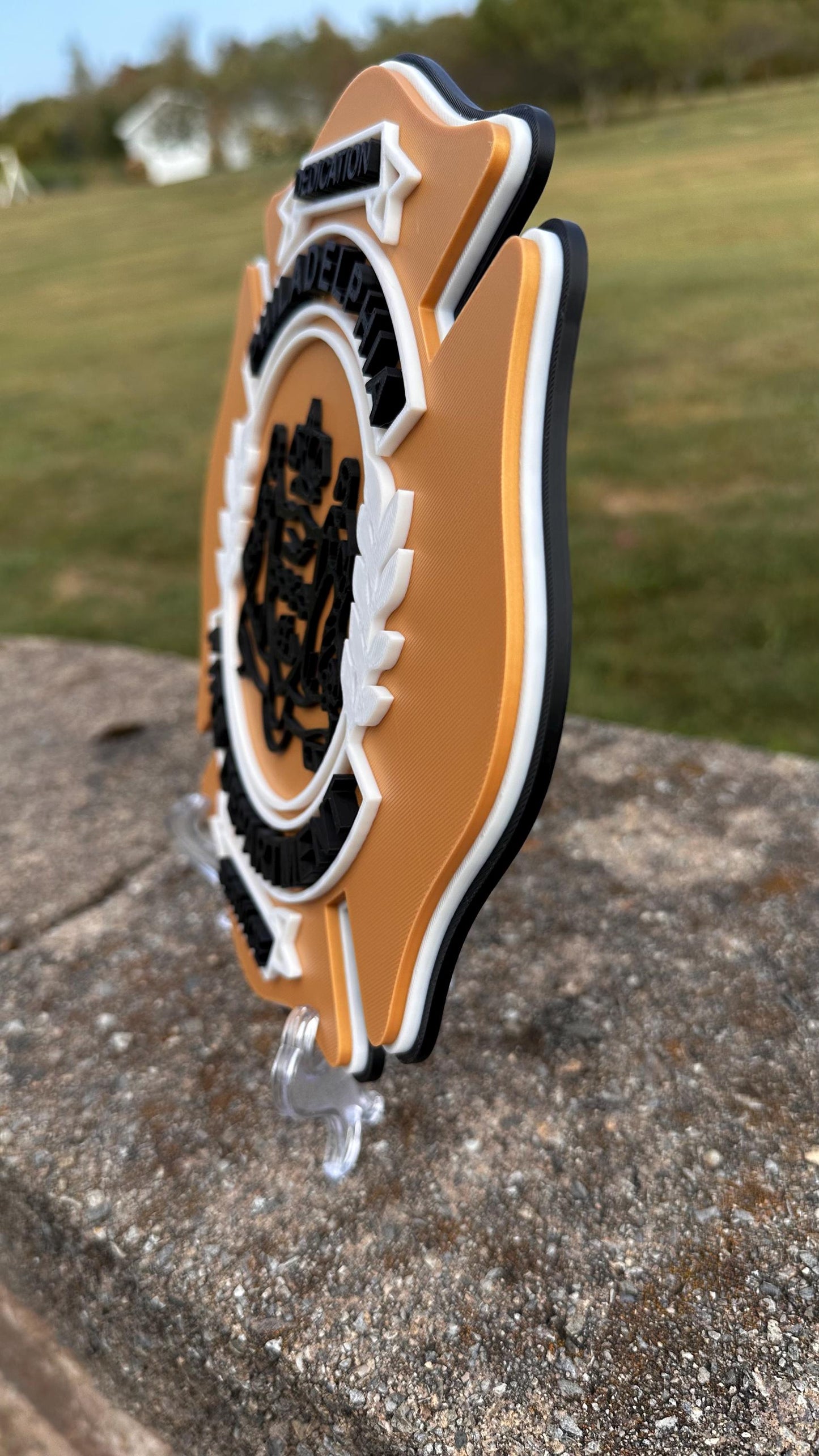 Philadelphia Fire Department 3D Embossed Plaque: First Responder Wall Art Pennsylvania