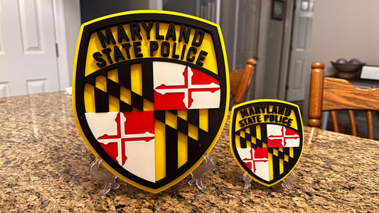 Maryland State Police Plaque: First Responder Wall Art
