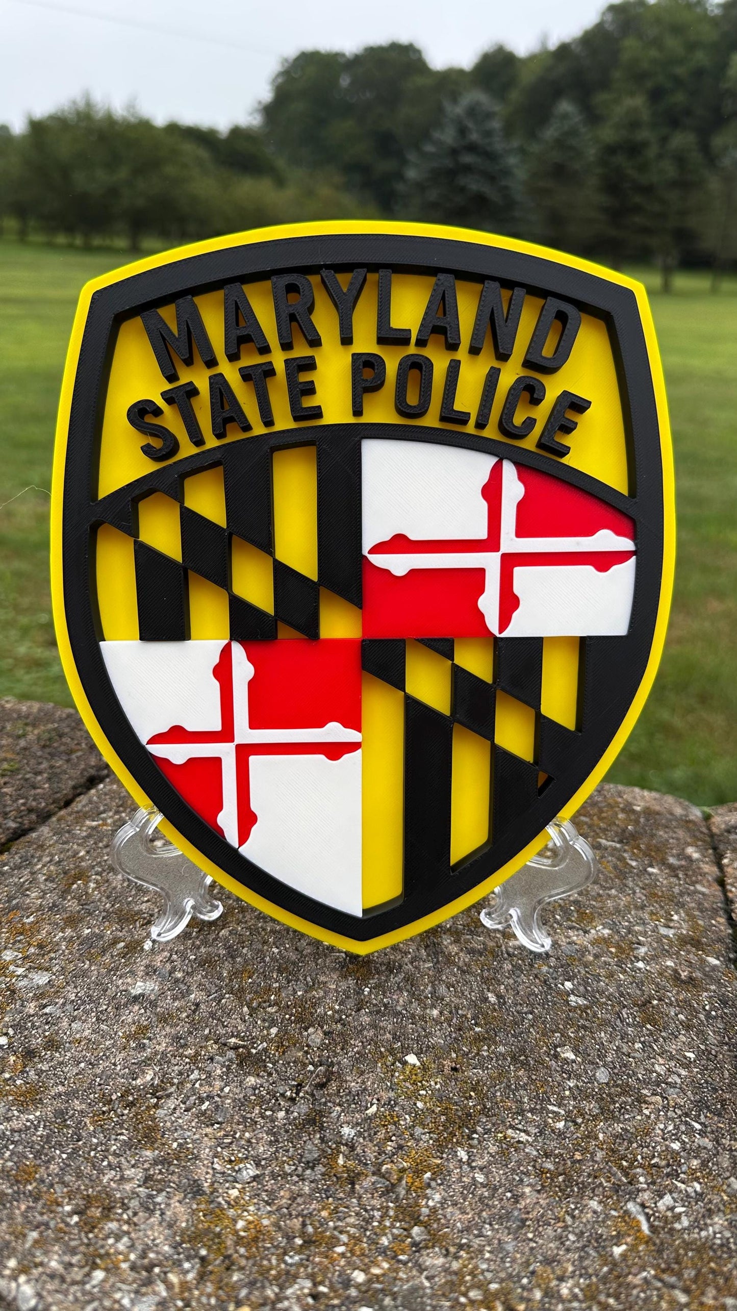 Maryland State Police Plaque: First Responder Wall Art