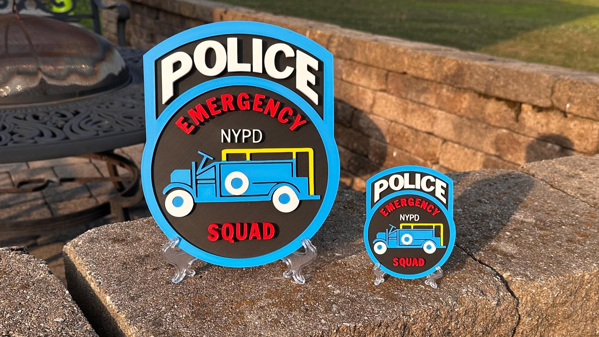 NYPD ESU SOD Plaque: 3D Police - Wall or Shelf Display