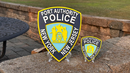 PAPD 3D Embossed Plaque: Port Authority NY NJ First Responder Wall Art New York
