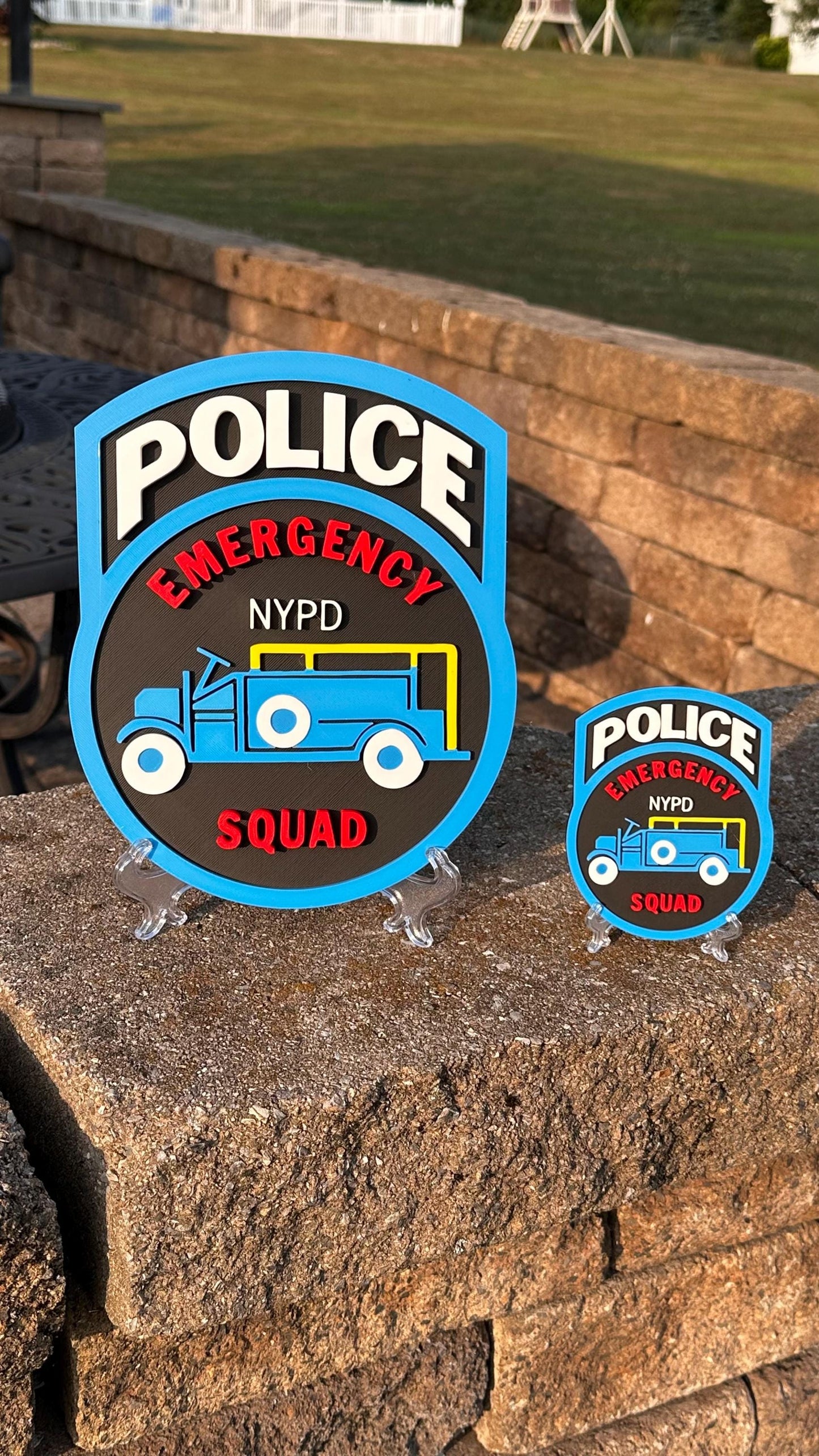 NYPD ESU SOD Plaque: 3D Police - Wall or Shelf Display