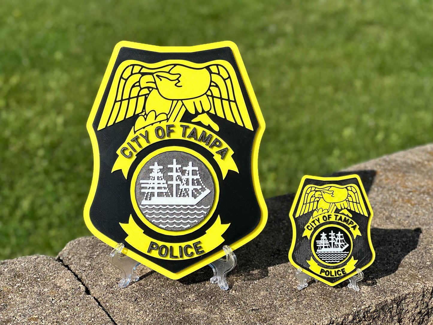 Tampa Police Department 3D Embossed Plaque - First Responder Wall Art Florida