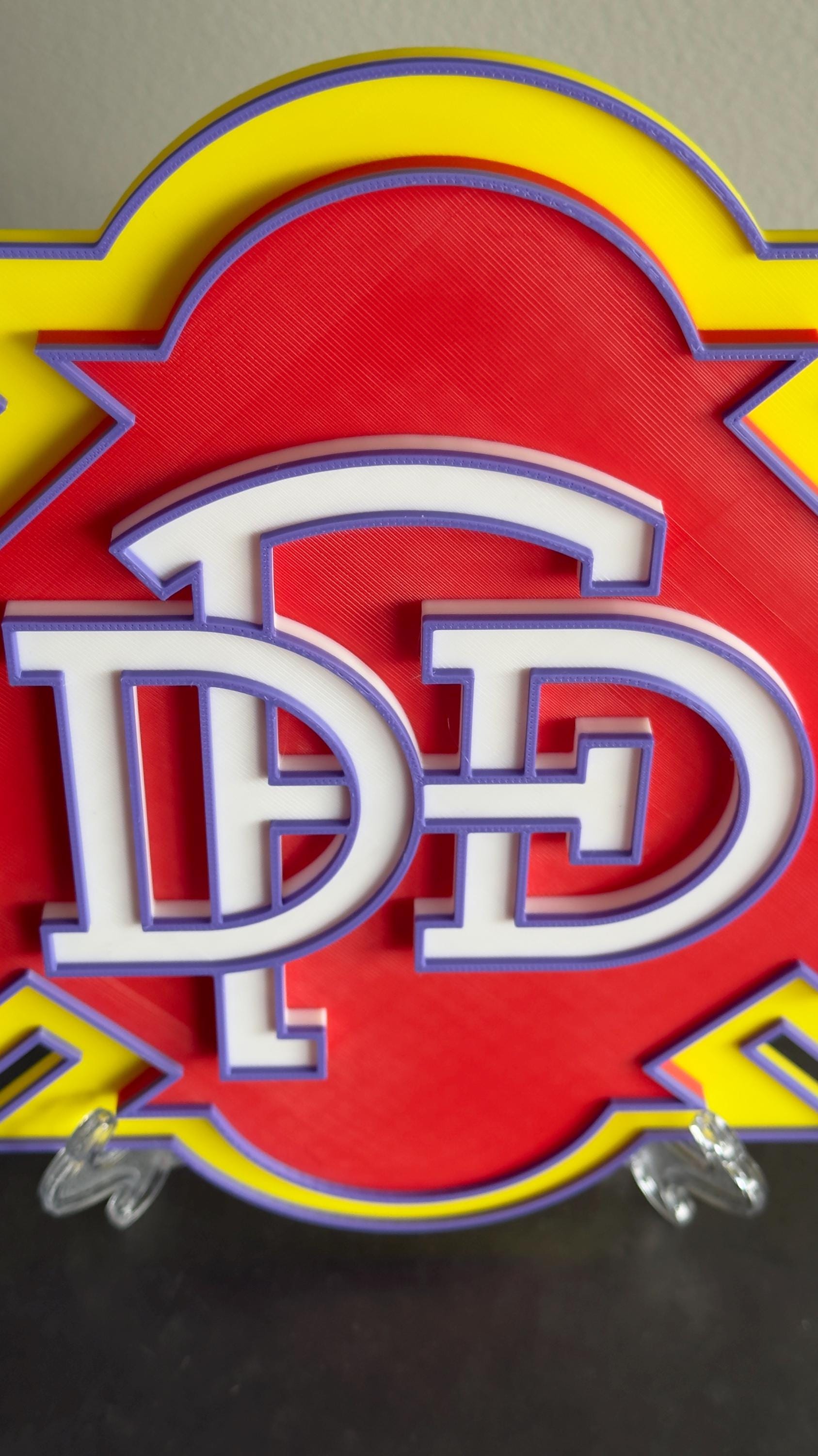 Dallas Fire Department 3D Plaque: First Responder Wall Art Texas