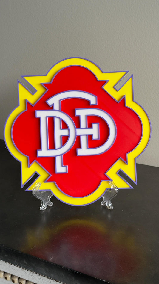 Dallas Fire Department 3D Plaque: First Responder Wall Art Texas