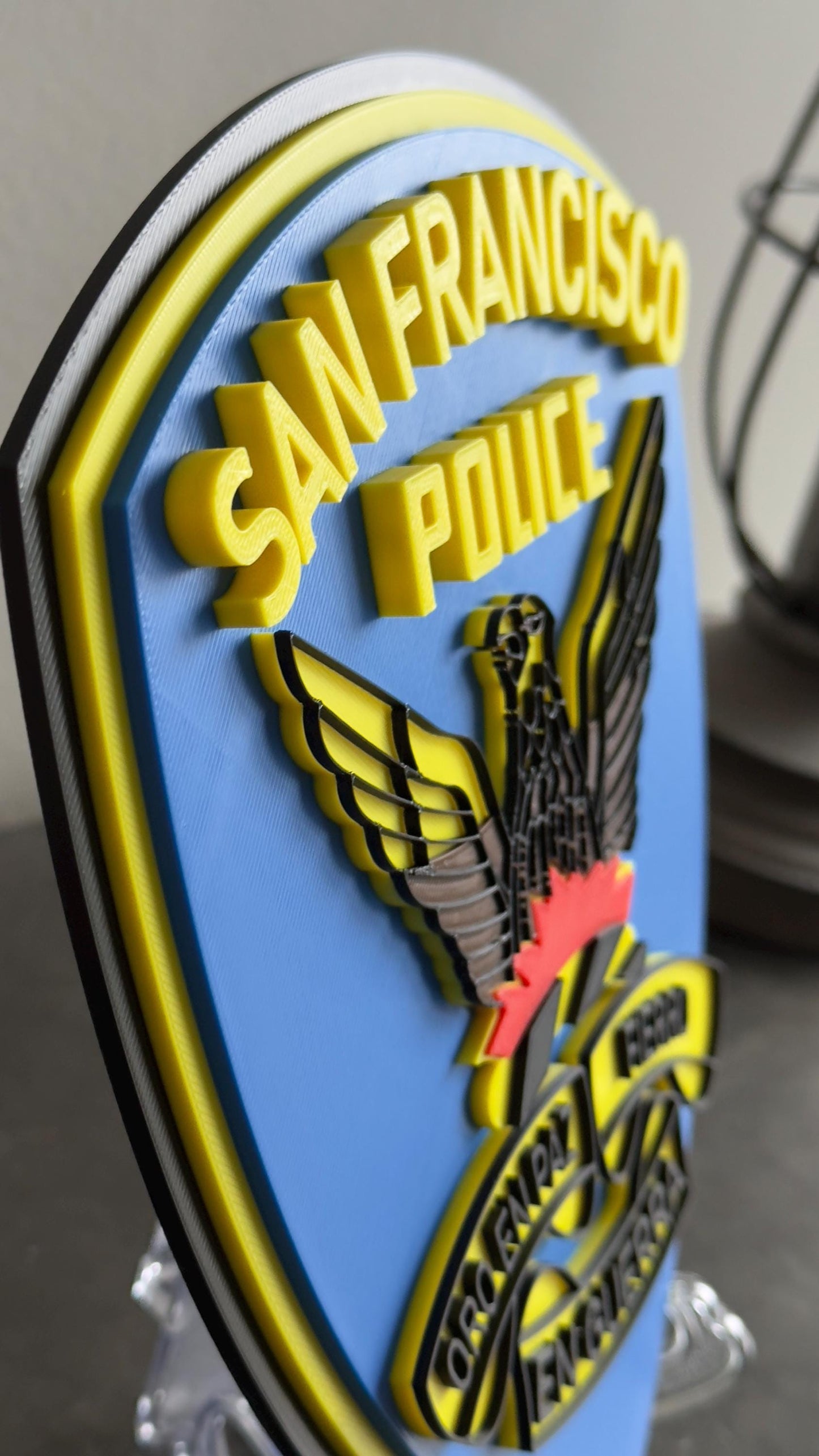 San Francisco Police Plaque: First Responder Wall Art California