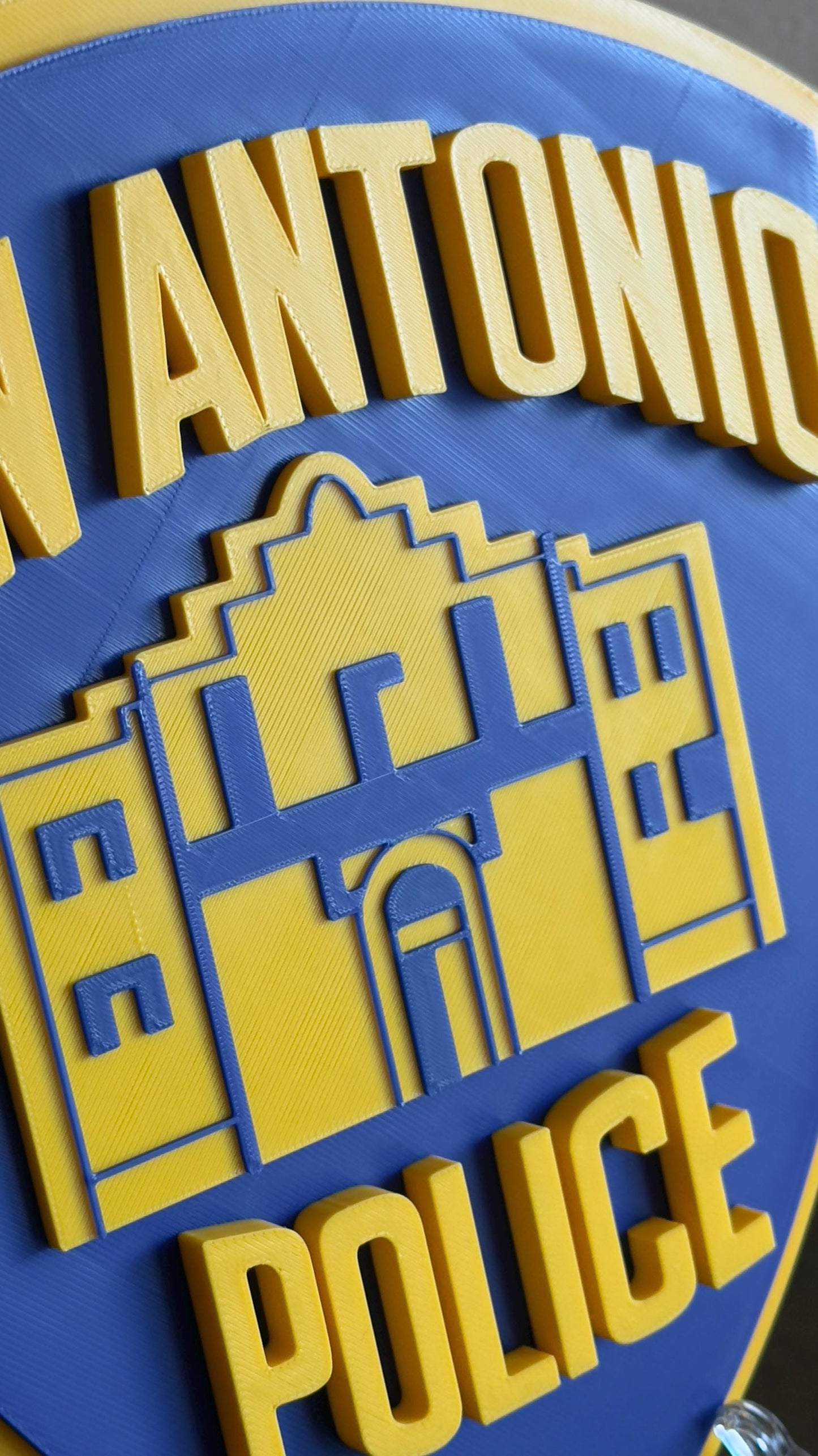 San Antonio Police 3D Embossed Plaque: First Responder Wall Art Texas