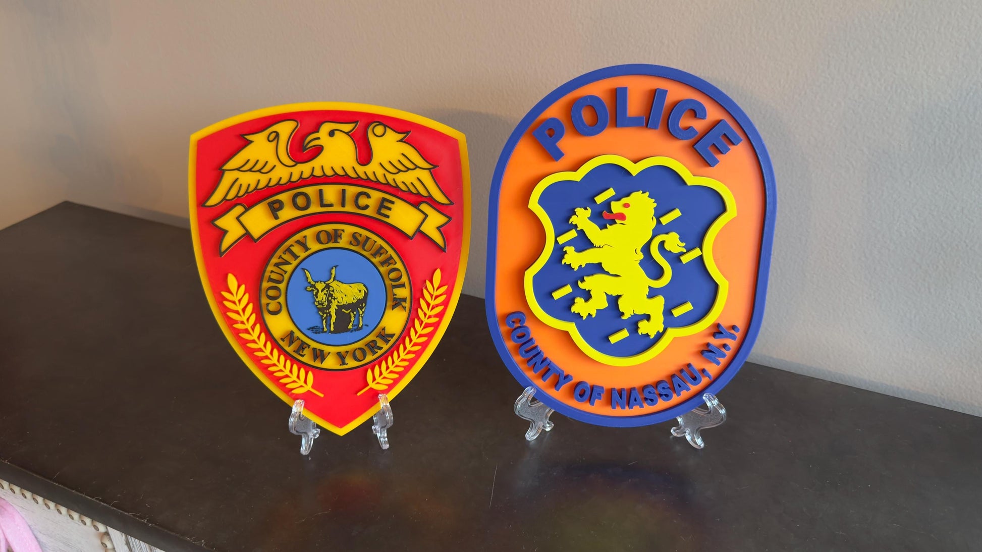 Suffolk County Police 3D Plaque: Long Island First Responder Wall Decor New York