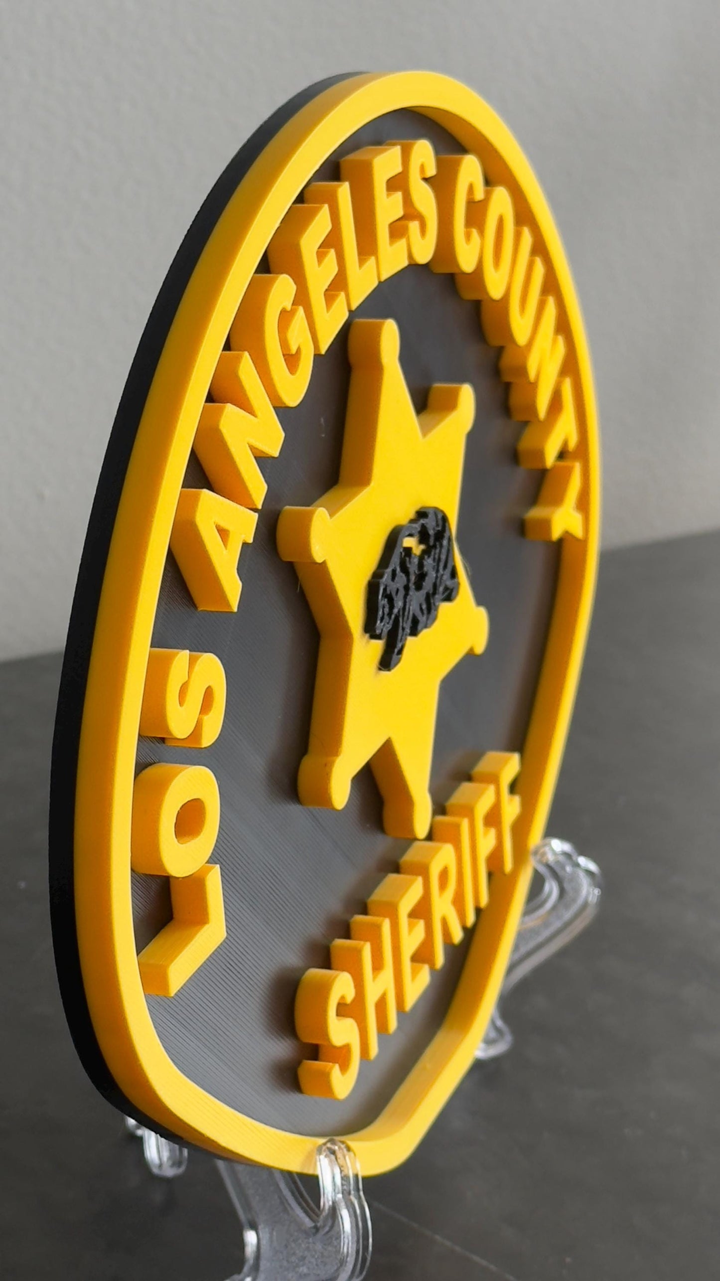 Los Angeles County Sheriff 3D Embossed Plaque: First Responder Wall Art California