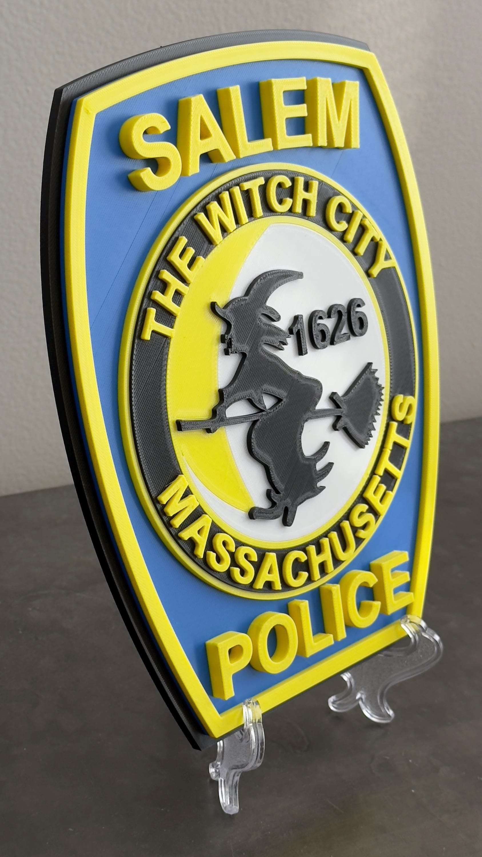 Salem Police Department 3D Embossed Plaque: First Responder Wall Art Massachusetts