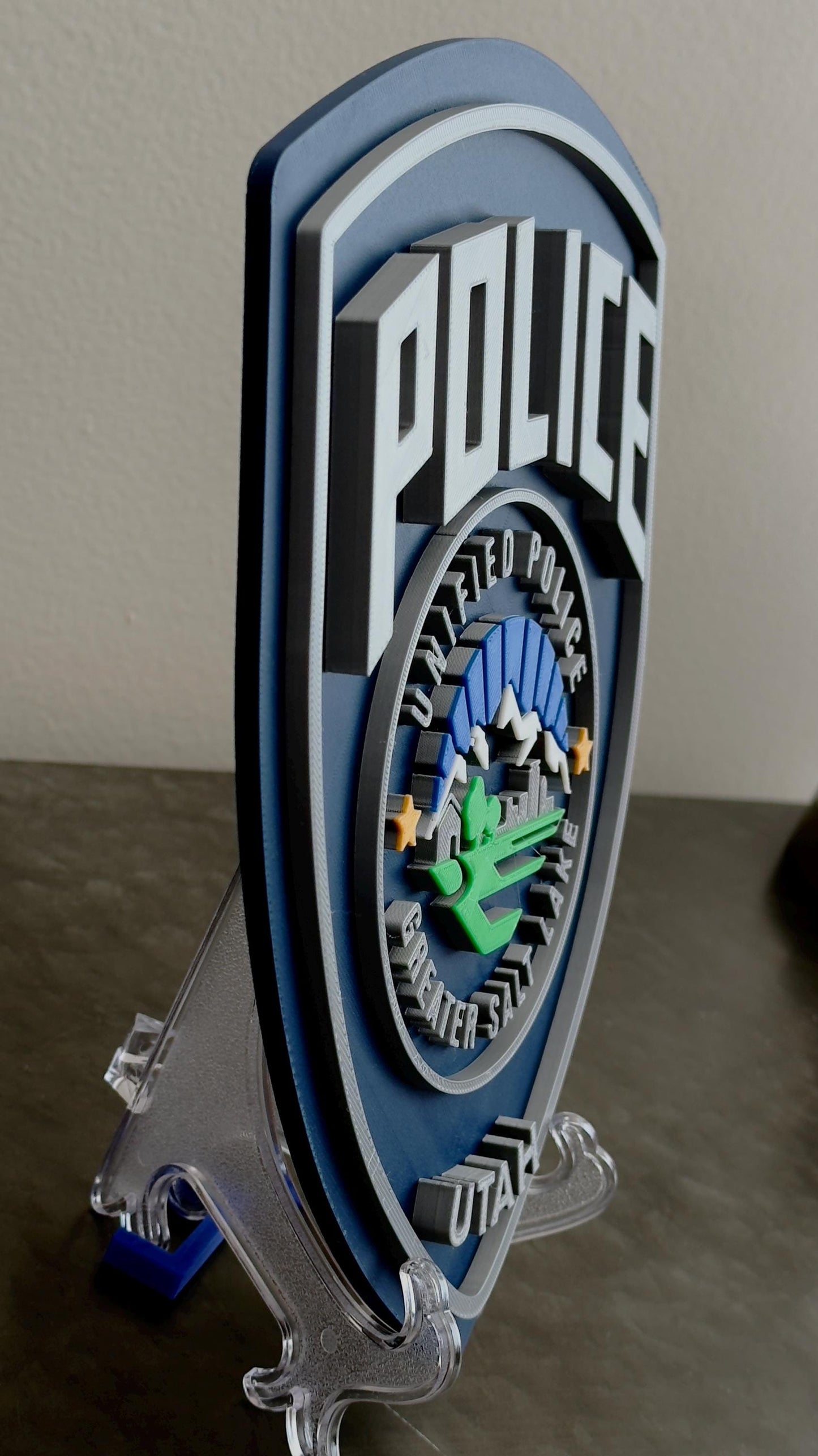 Unified Police Greater Salt Lake City Plaque: First Responder Gift Utah