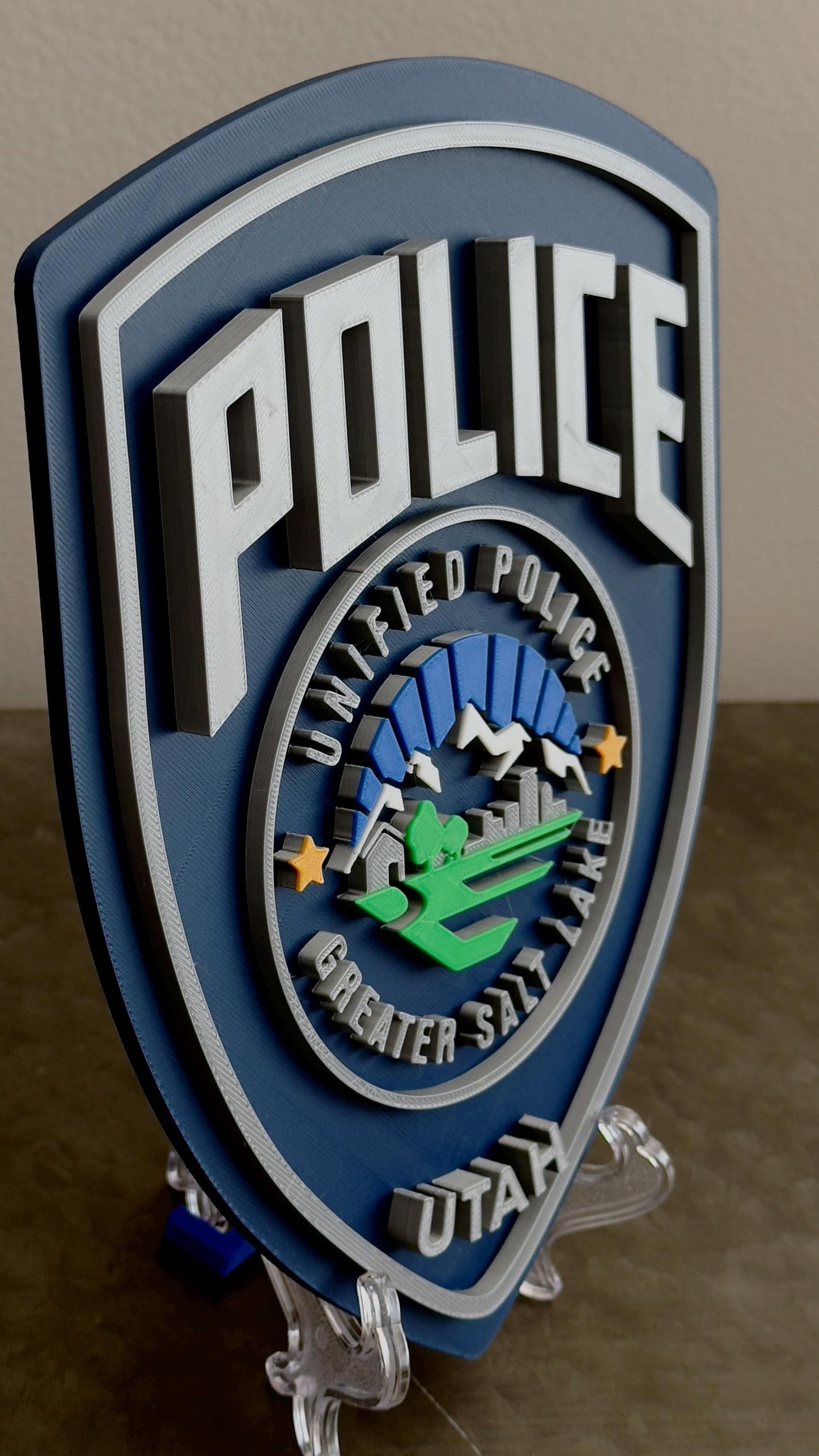 Unified Police Greater Salt Lake City Plaque: First Responder Gift Utah
