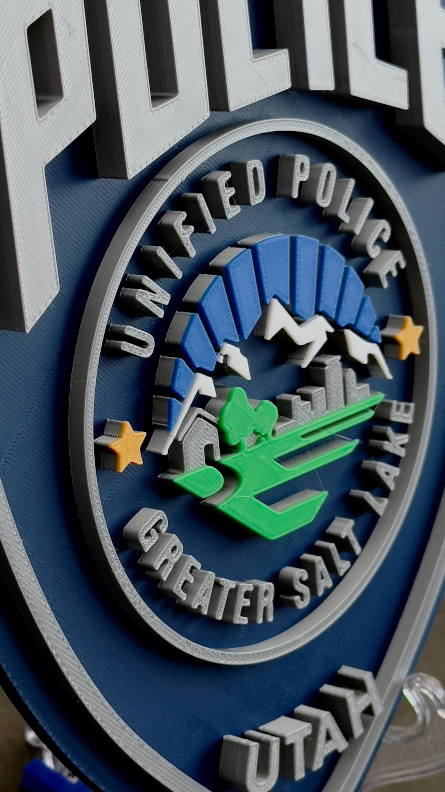 Unified Police Greater Salt Lake City Plaque: First Responder Gift Utah