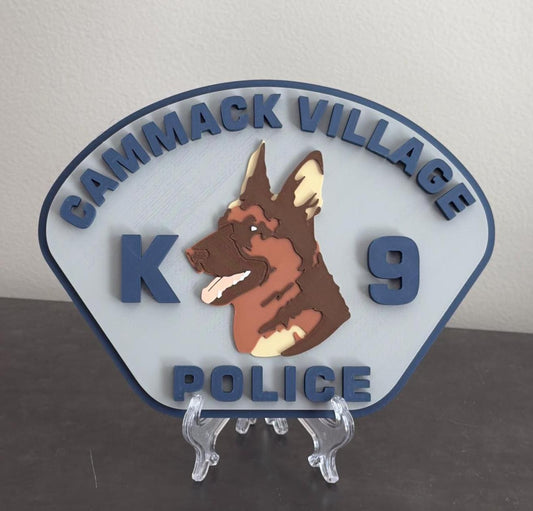 Cammack Village Police K9 Plaque: First Responder Tribute Arkansas