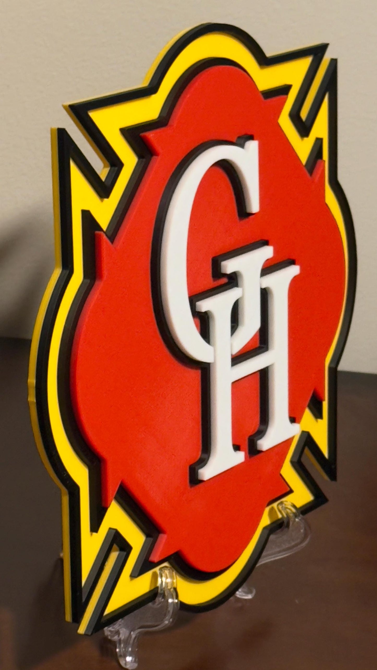 Glenn Heights Fire Department 3D Embossed Plaque: First Responder Wall Art Firefighter Gift Texas