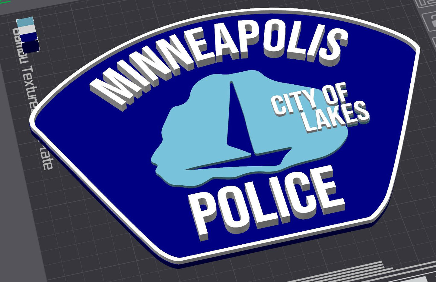 Minneapolis Police Emblem Plaque: First Responder Tribute Minnesota