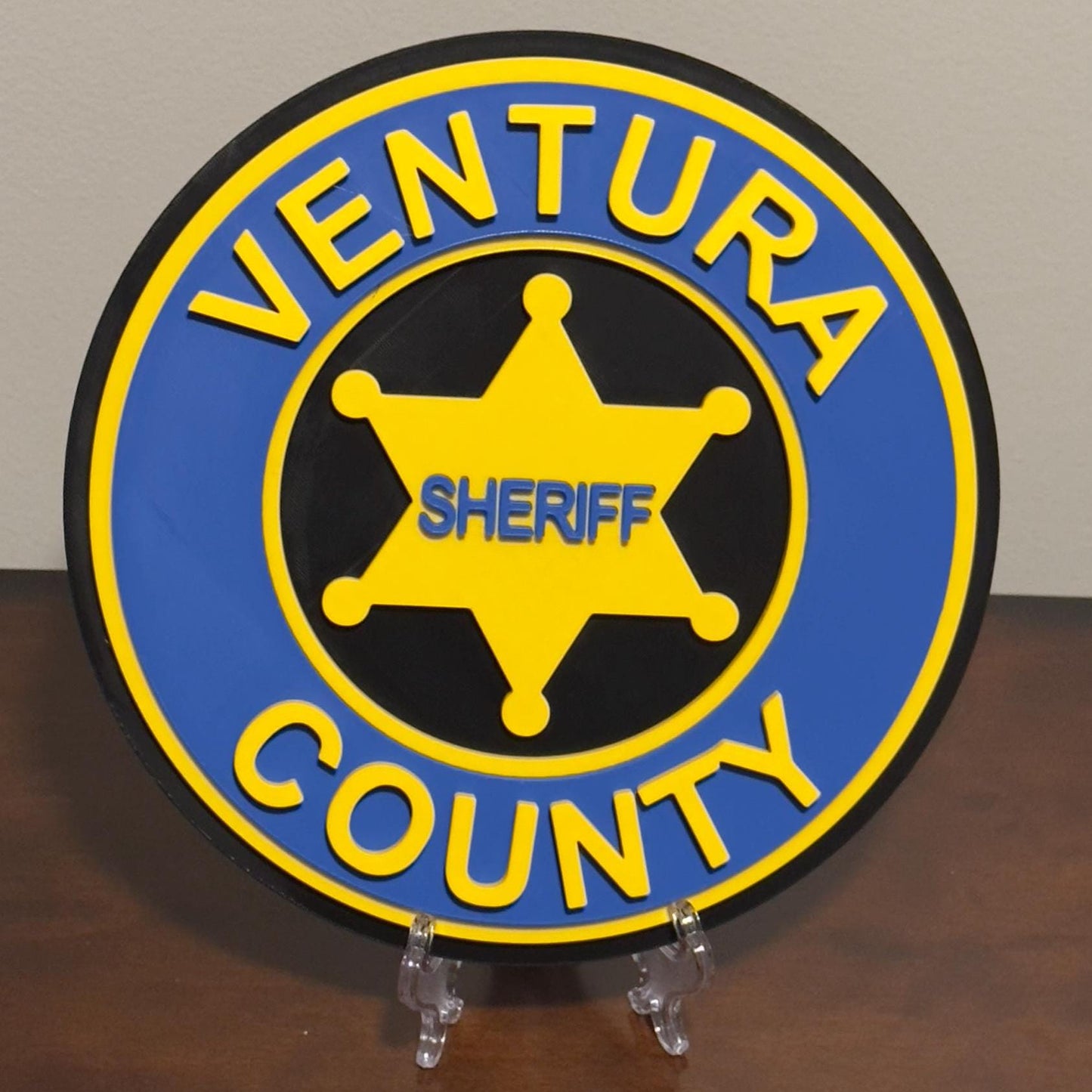 Ventura County Sheriff 3D Plaque: First Responder Wall Art California