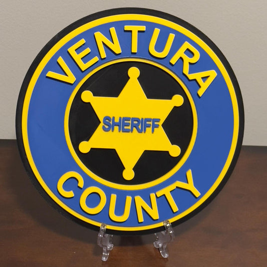 Ventura County Sheriff 3D Plaque: First Responder Wall Art California