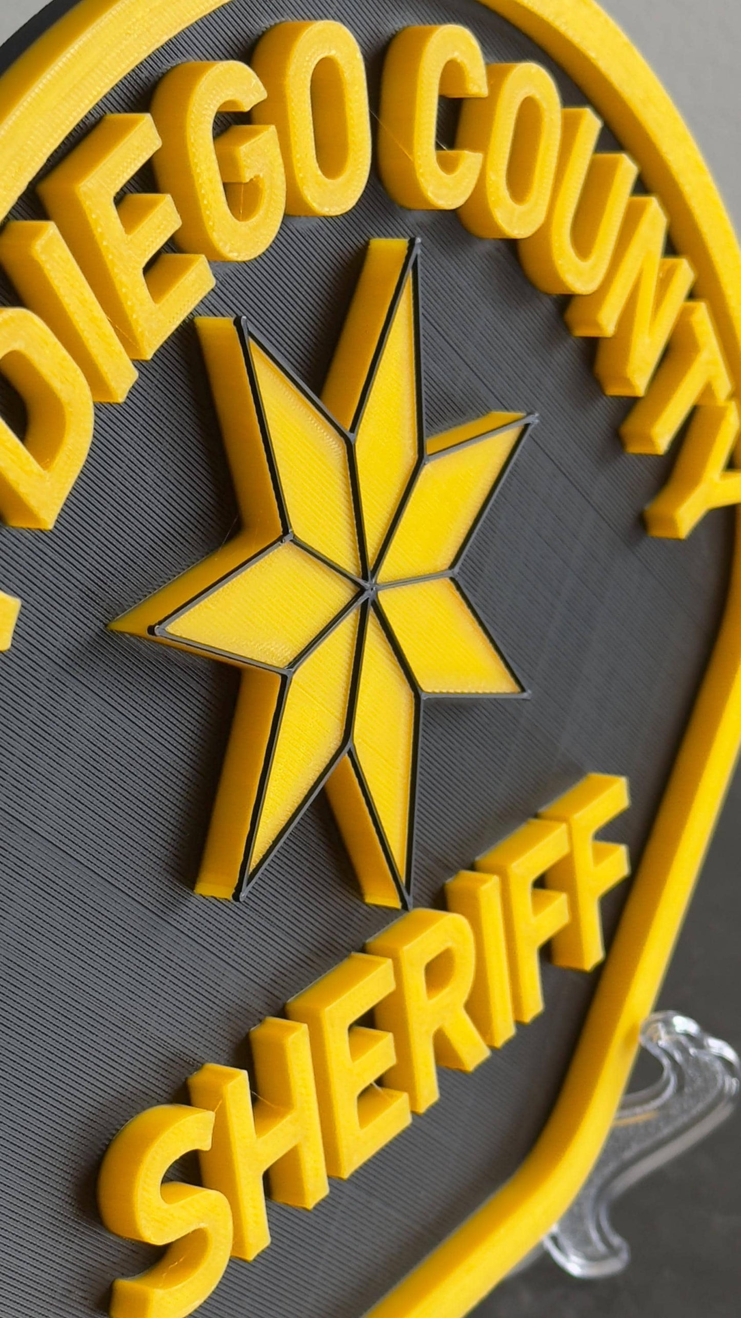 San Diego County Sheriff 3D Embossed Display Plaque California