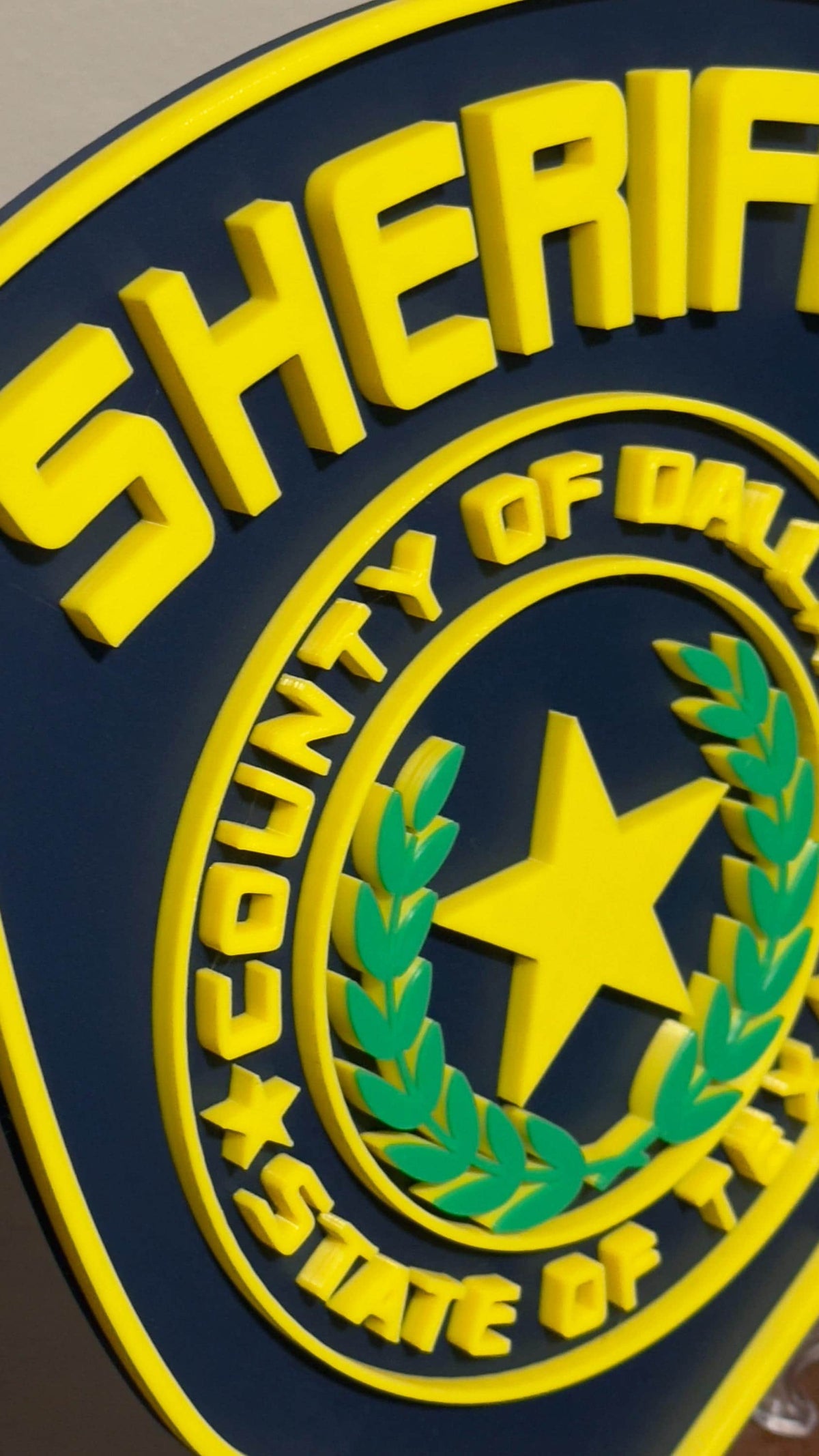 Sheriff Plaque: Dallas County Texas First Responder Tribute (9 Inch Display)