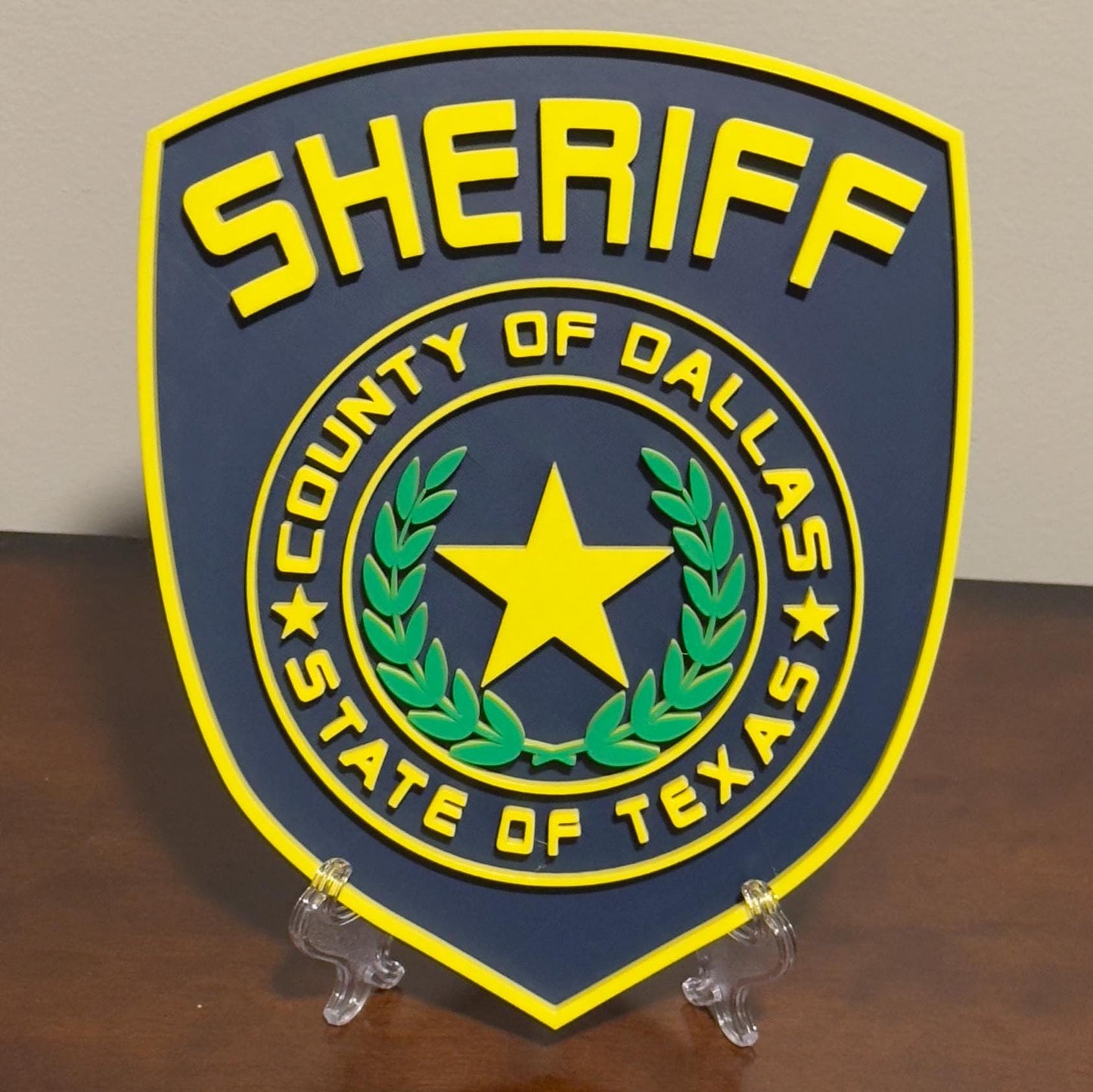 Sheriff Plaque: Dallas County Texas First Responder Tribute (9 Inch Display)
