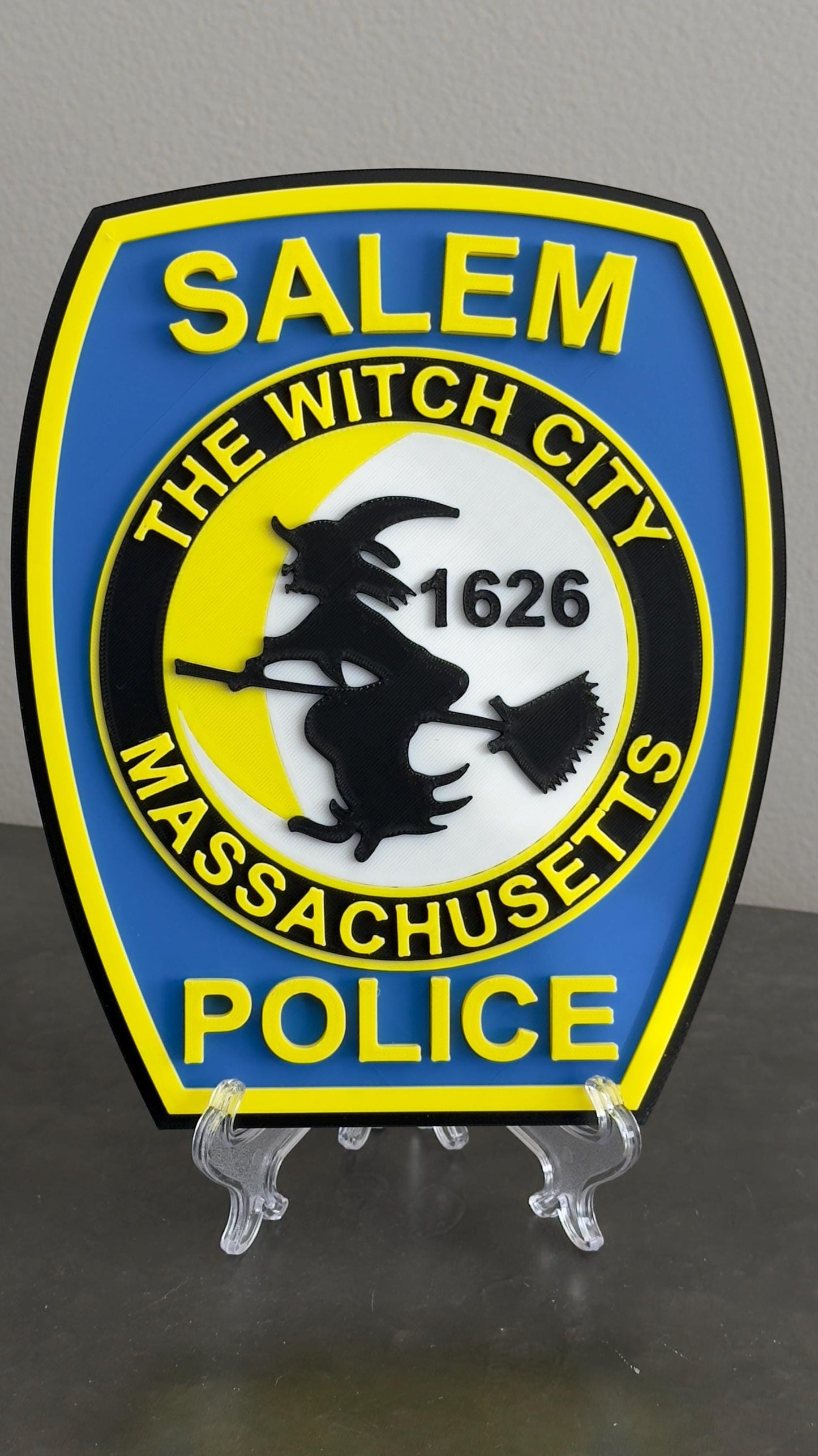 Salem Police Department 3D Embossed Plaque: First Responder Wall Art Massachusetts