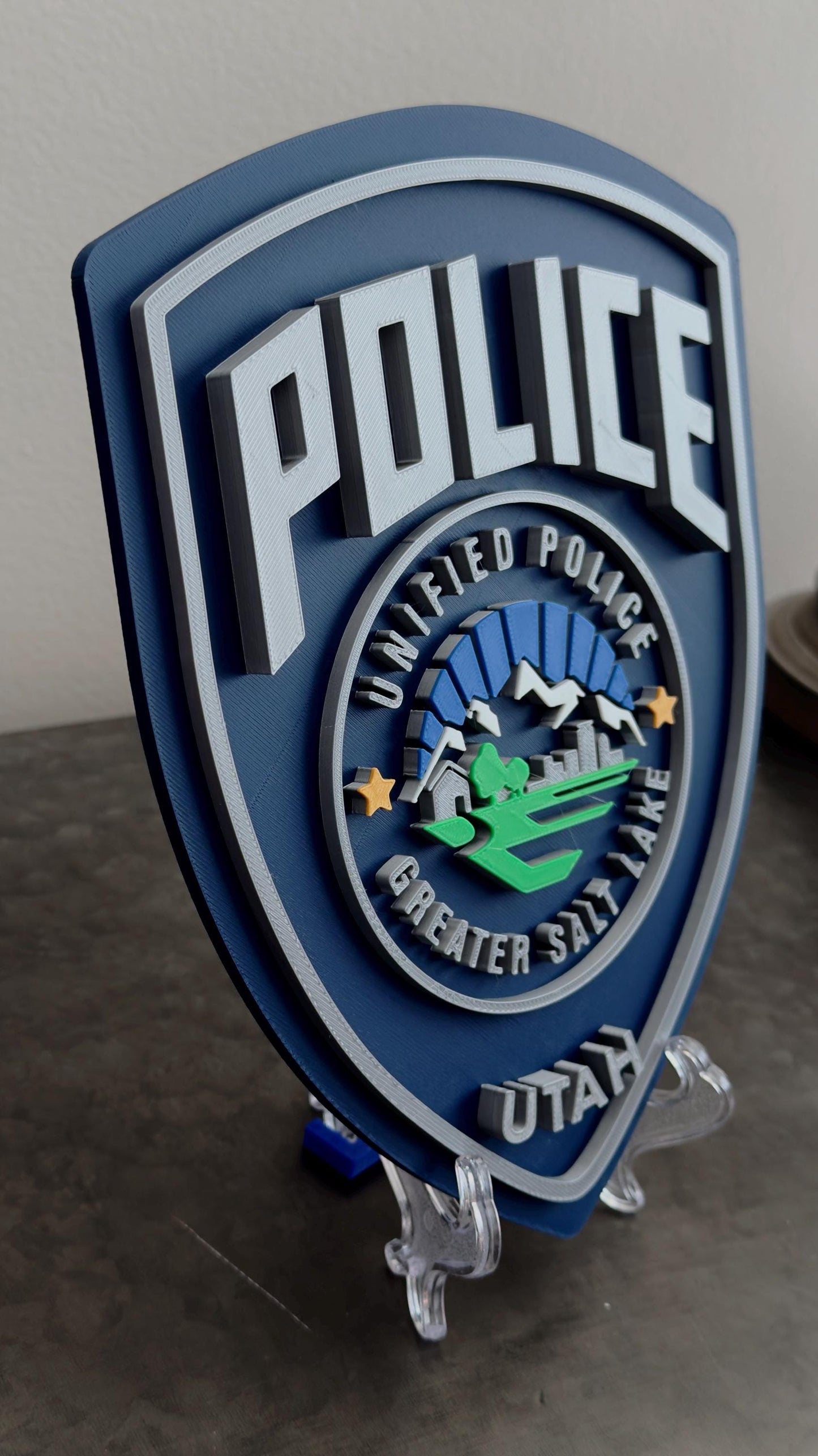 Unified Police Greater Salt Lake City Plaque: First Responder Gift Utah