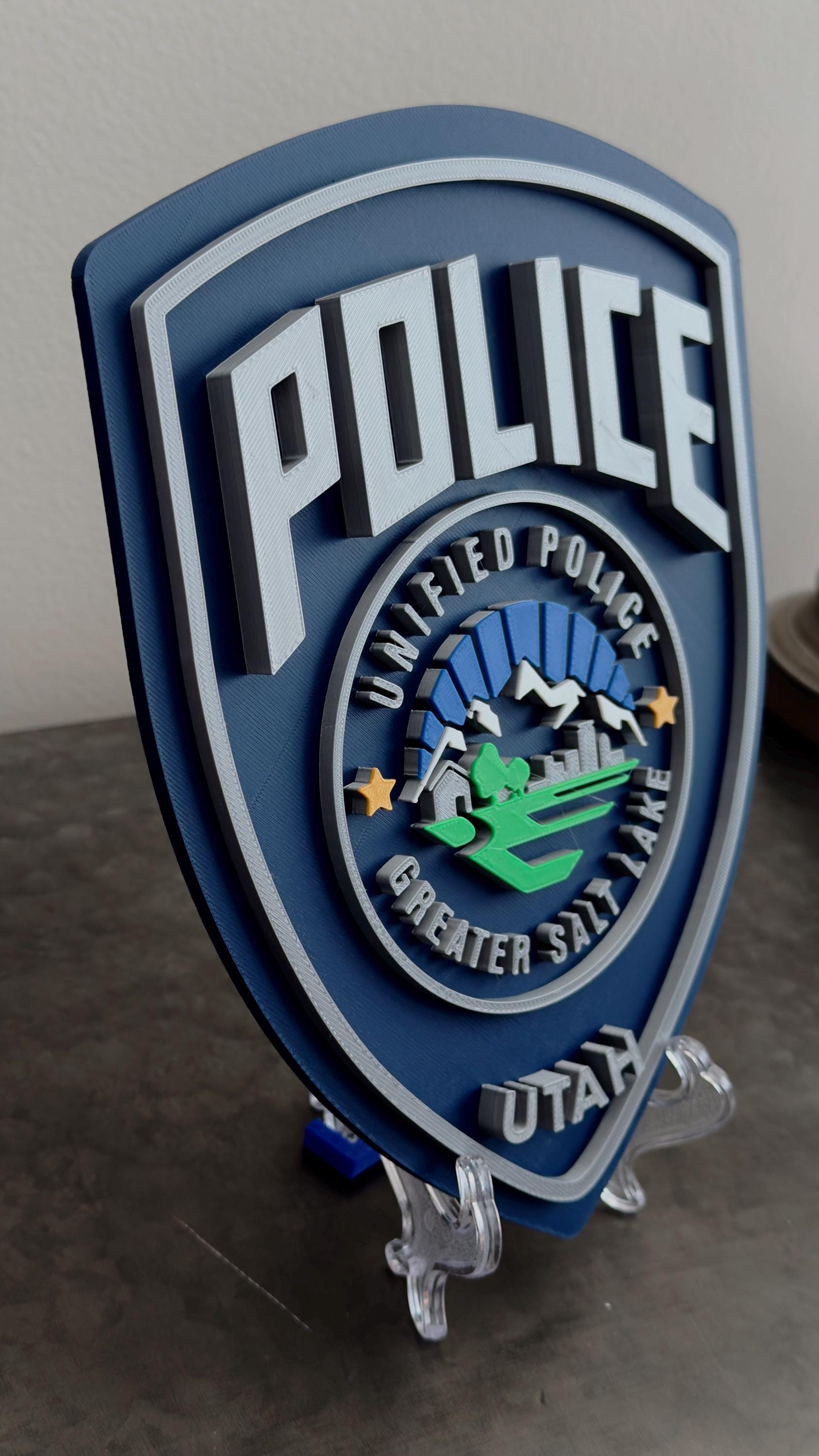 Unified Police Greater Salt Lake City Plaque: First Responder Gift Utah