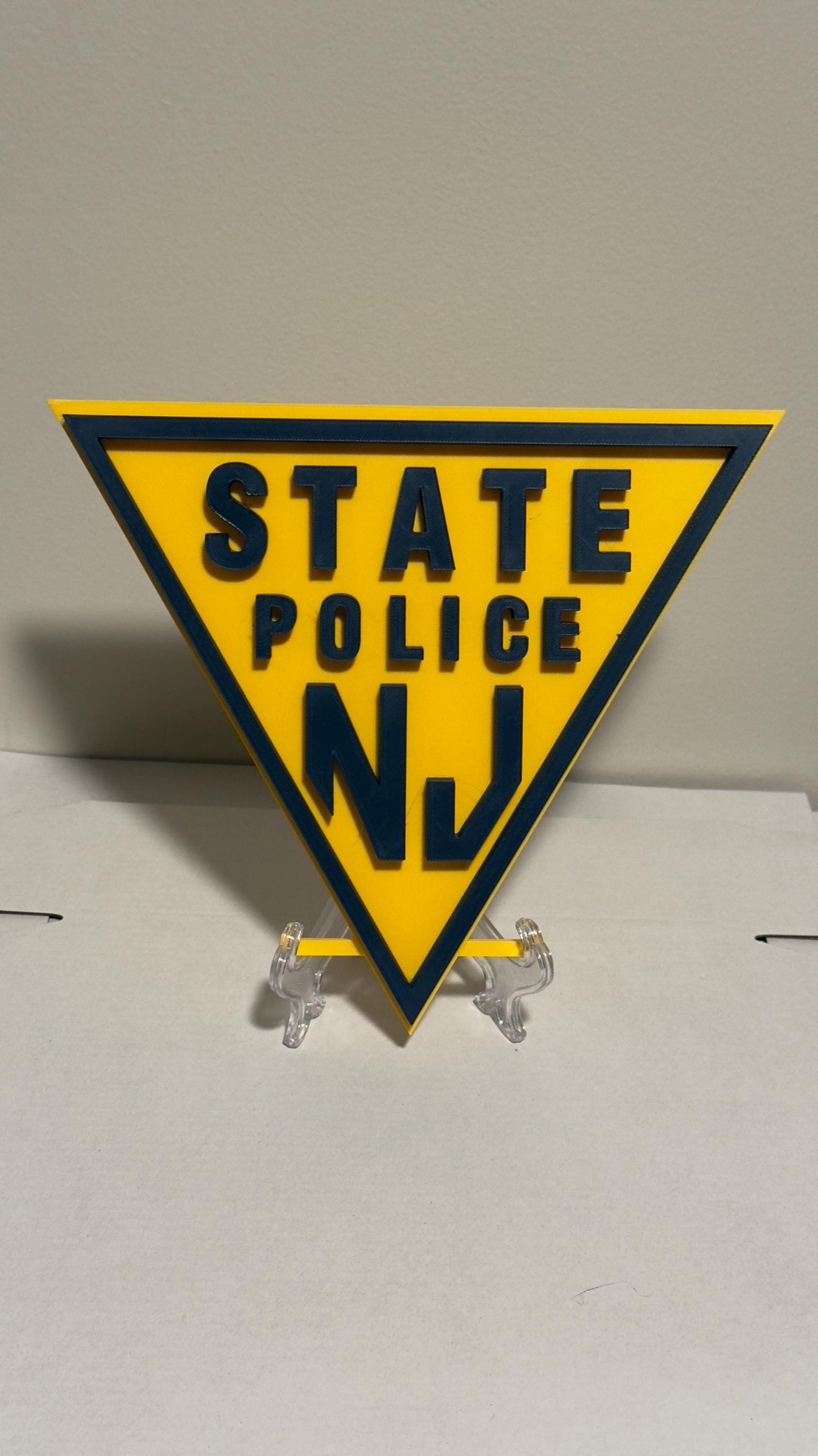 New Jersey State Police 3D Embossed Plaque: First Responder Wall Art