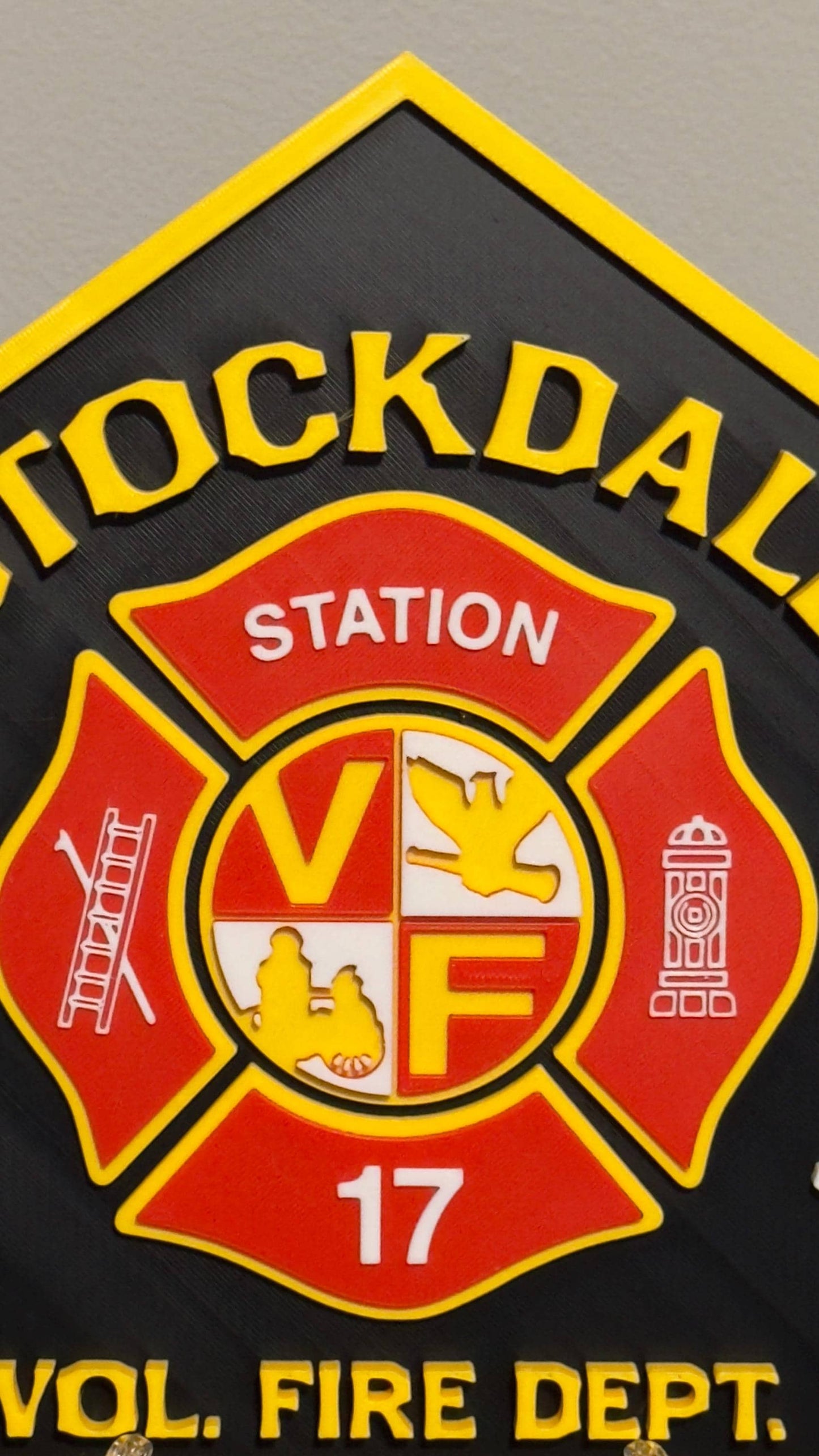 Fire Department Plaque: Stockdale Allenport PA, First Responder Wall Art Pennsylvania