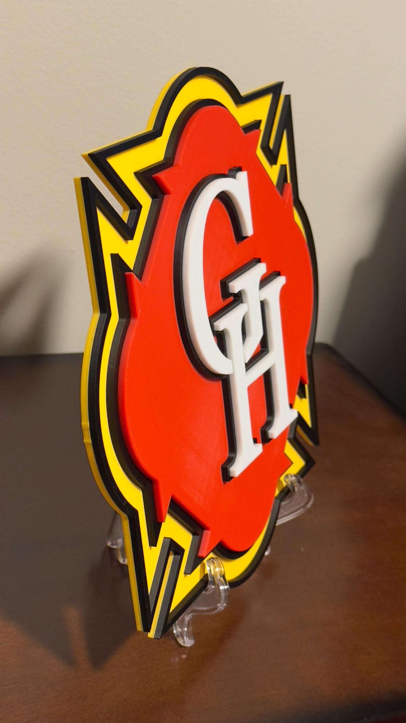 Glenn Heights Fire Department 3D Embossed Plaque: First Responder Wall Art Firefighter Gift Texas