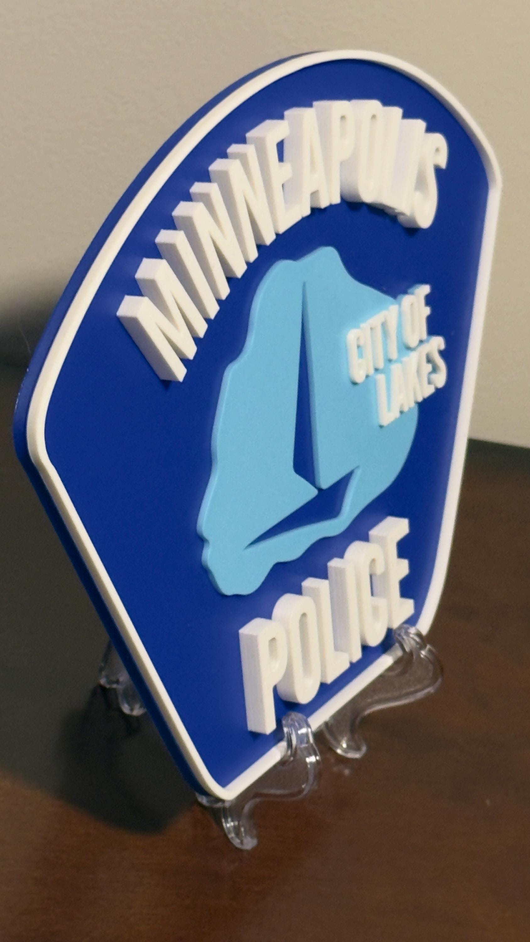 Minneapolis Police Emblem Plaque: First Responder Tribute Minnesota
