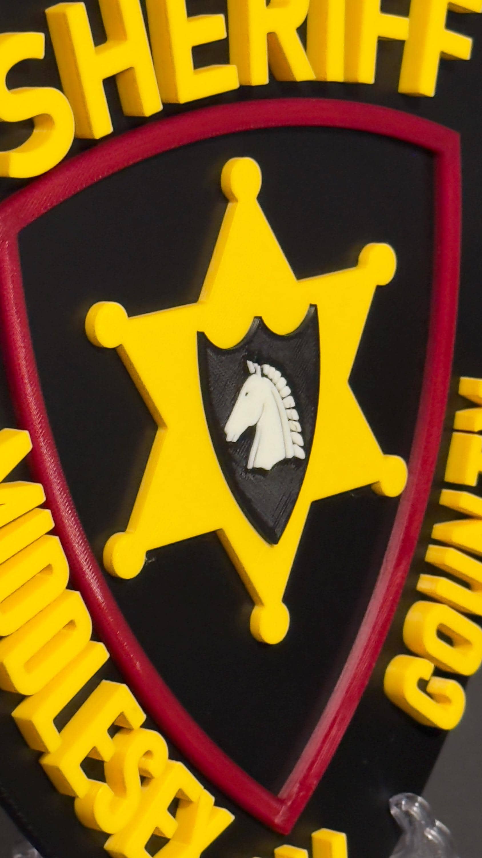 Middlesex County NJ Sheriff 3D Embossed Plaque: First Responder Wall Art New Jersey