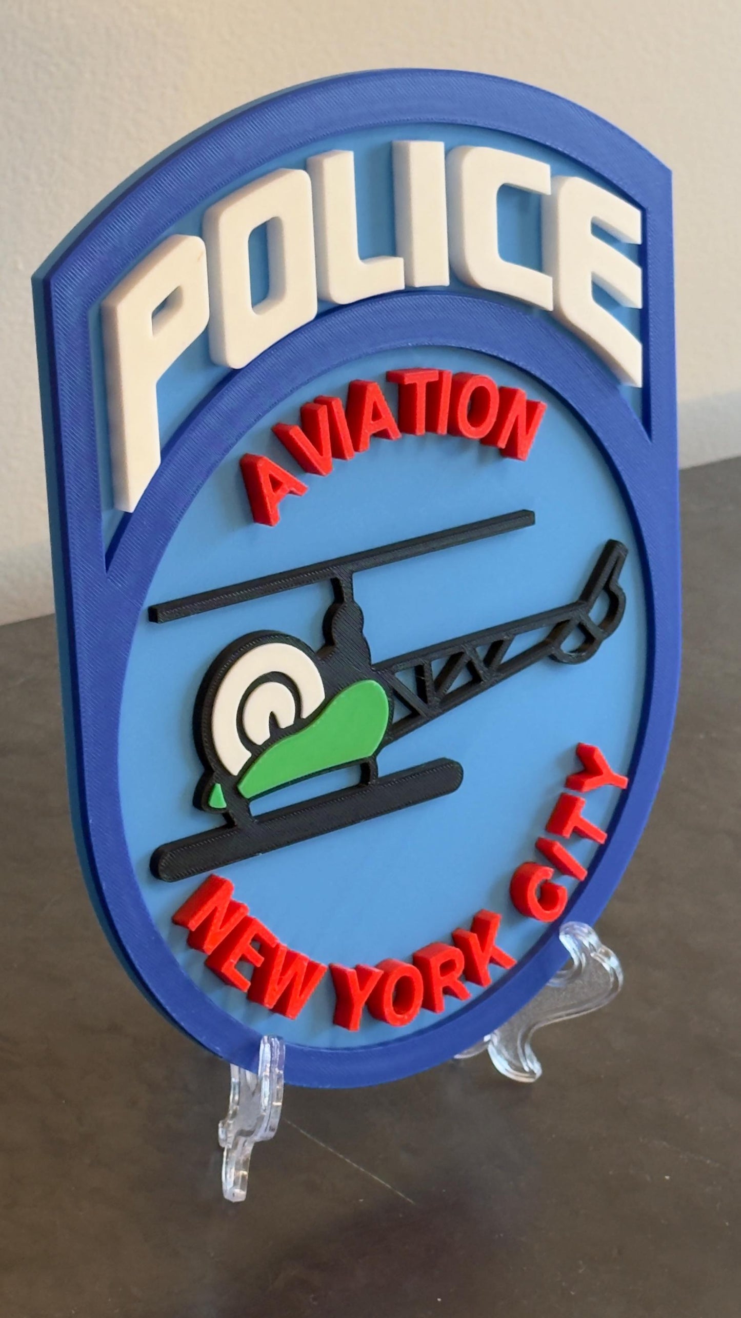 NYPD Aviation : 3D Embossed Design - Indoor Wall Display