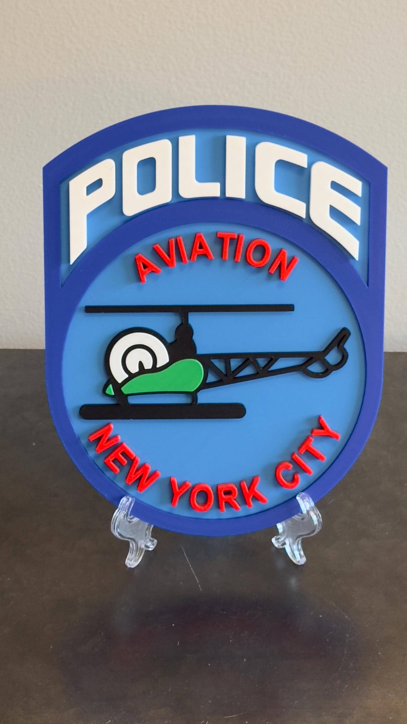 NYPD Aviation : 3D Embossed Design - Indoor Wall Display