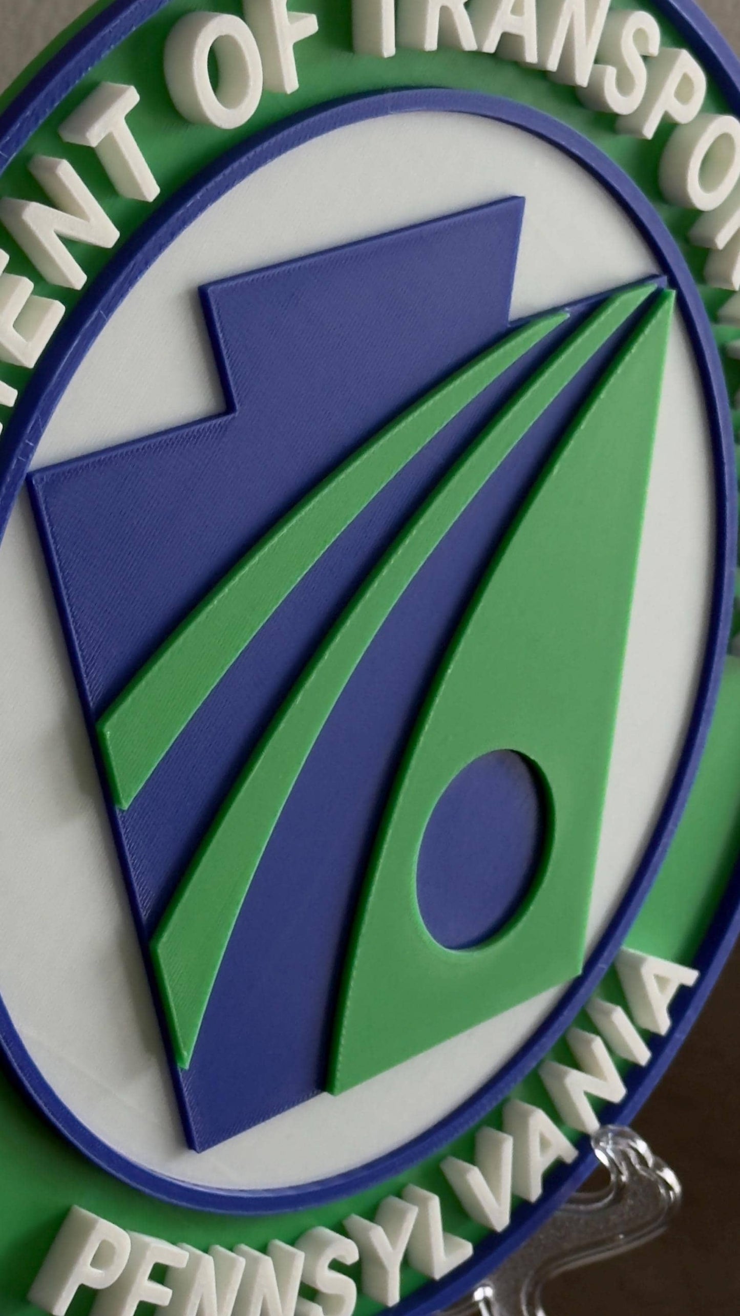 PENNDOT 3D Plaque: Pennsylvania Transportation Wall Display