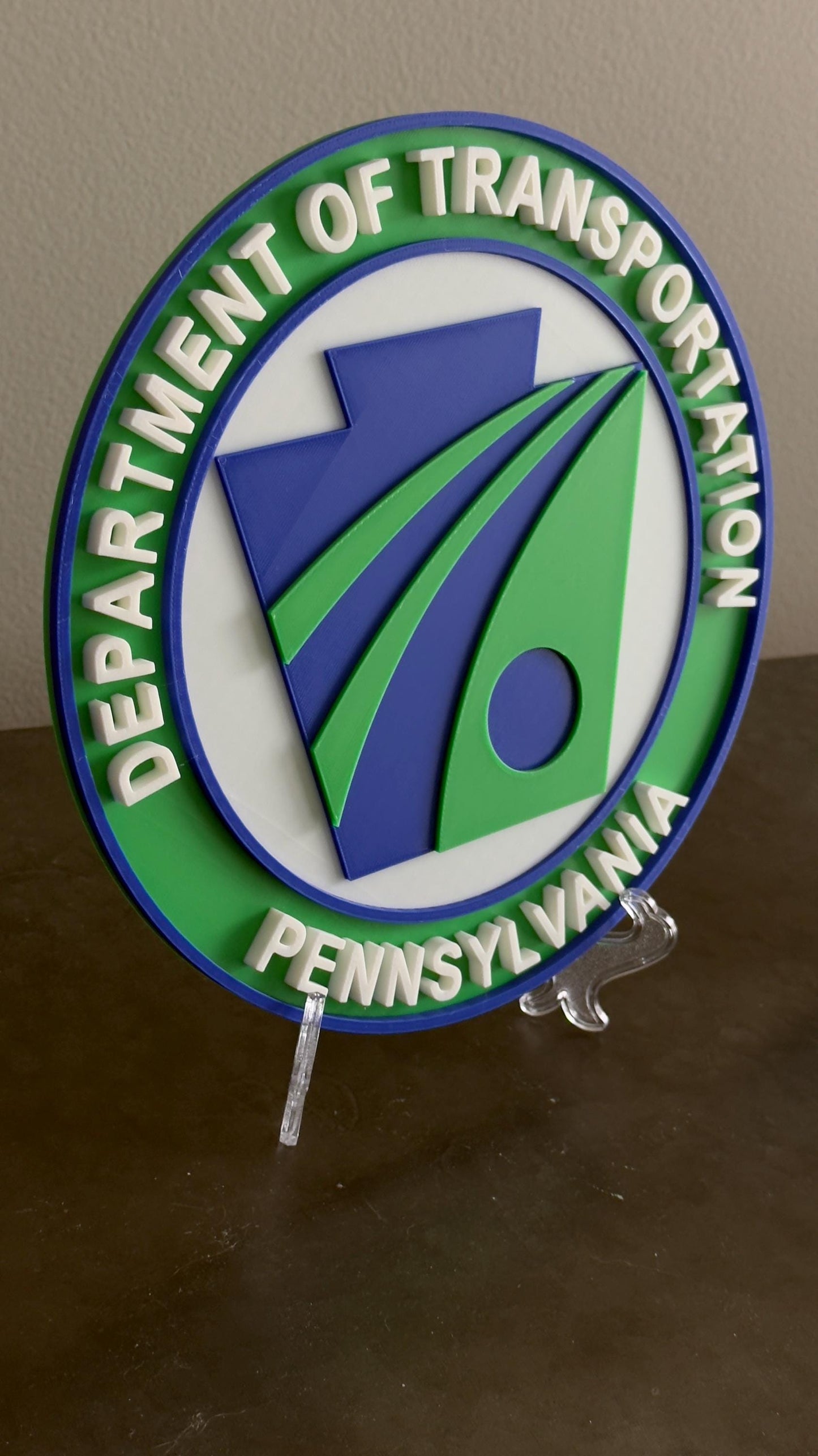 PENNDOT 3D Plaque: Pennsylvania Transportation Wall Display