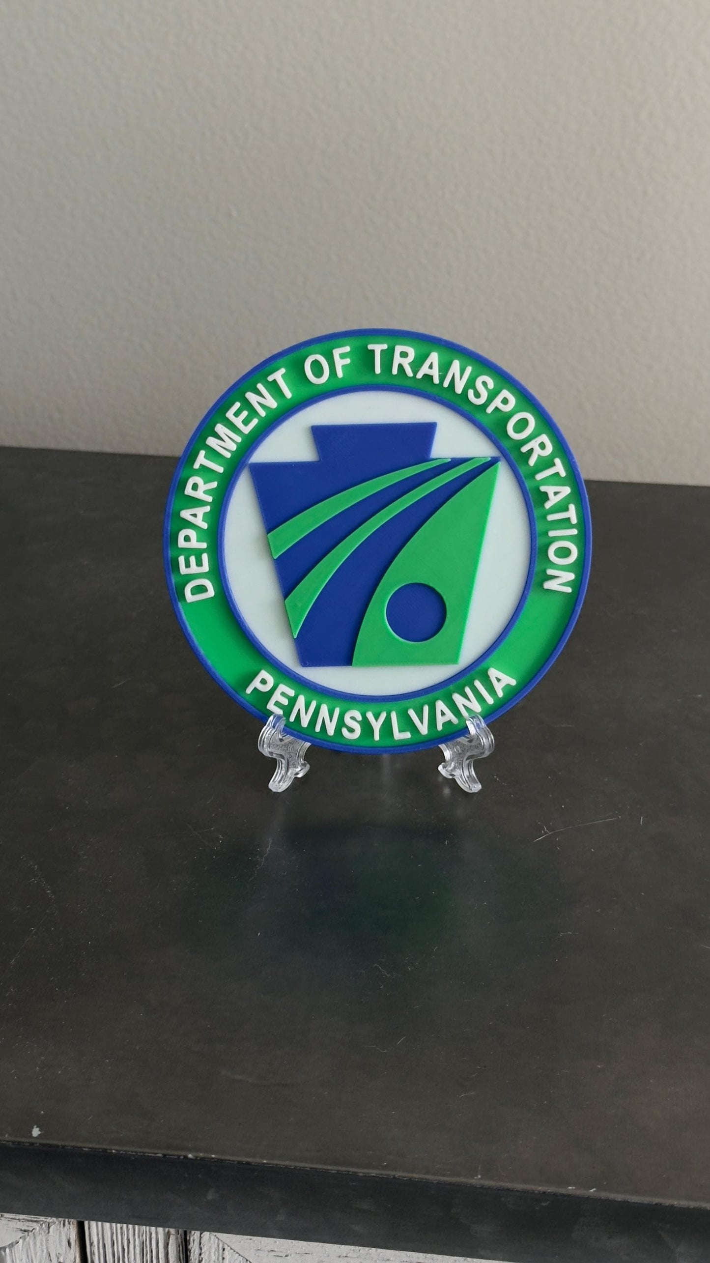 PENNDOT 3D Plaque: Pennsylvania Transportation Wall Display