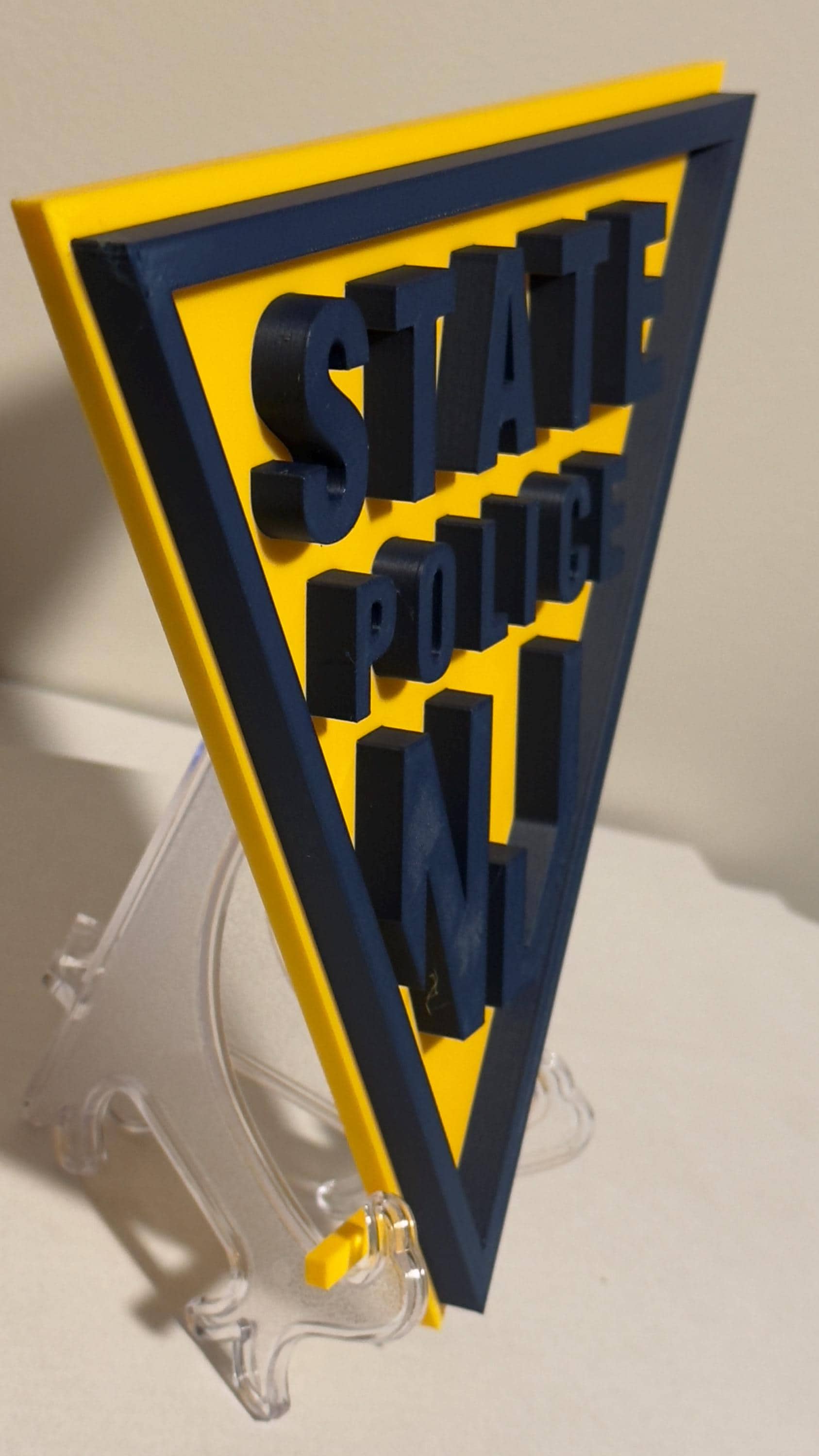 New Jersey State Police 3D Embossed Plaque: First Responder Wall Art