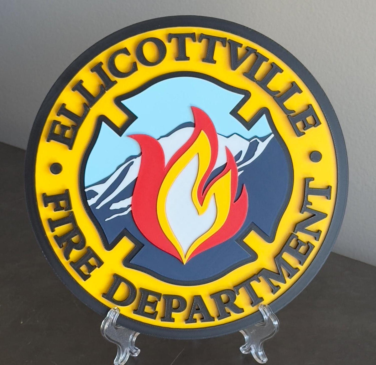 Ellicottville Volunteer Fire Department 3D Display Plaque: First Responder Display Plaque New York
