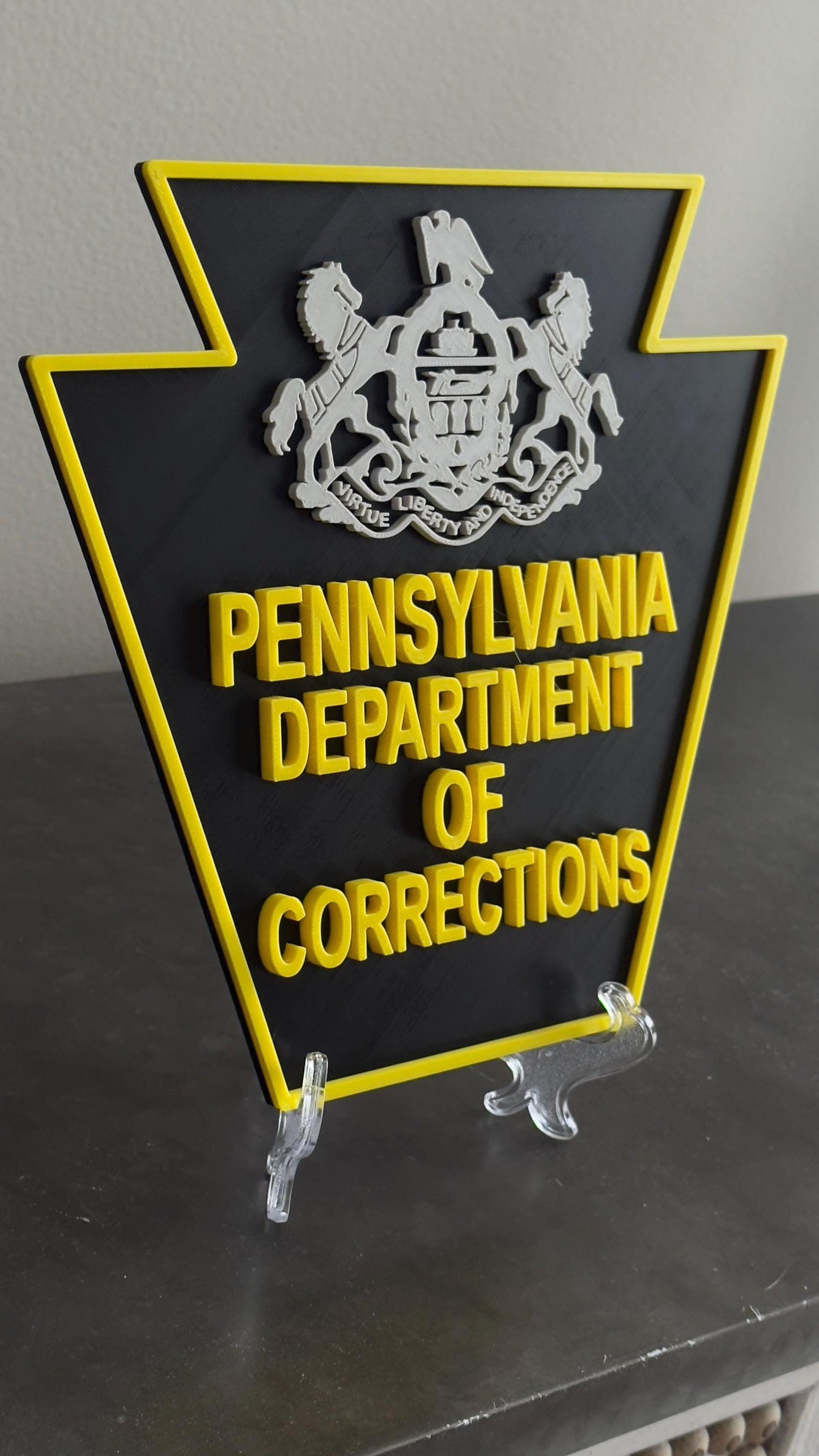 Customizable Pennsylvania Department Of Corrections Display Plaque PA Corrections