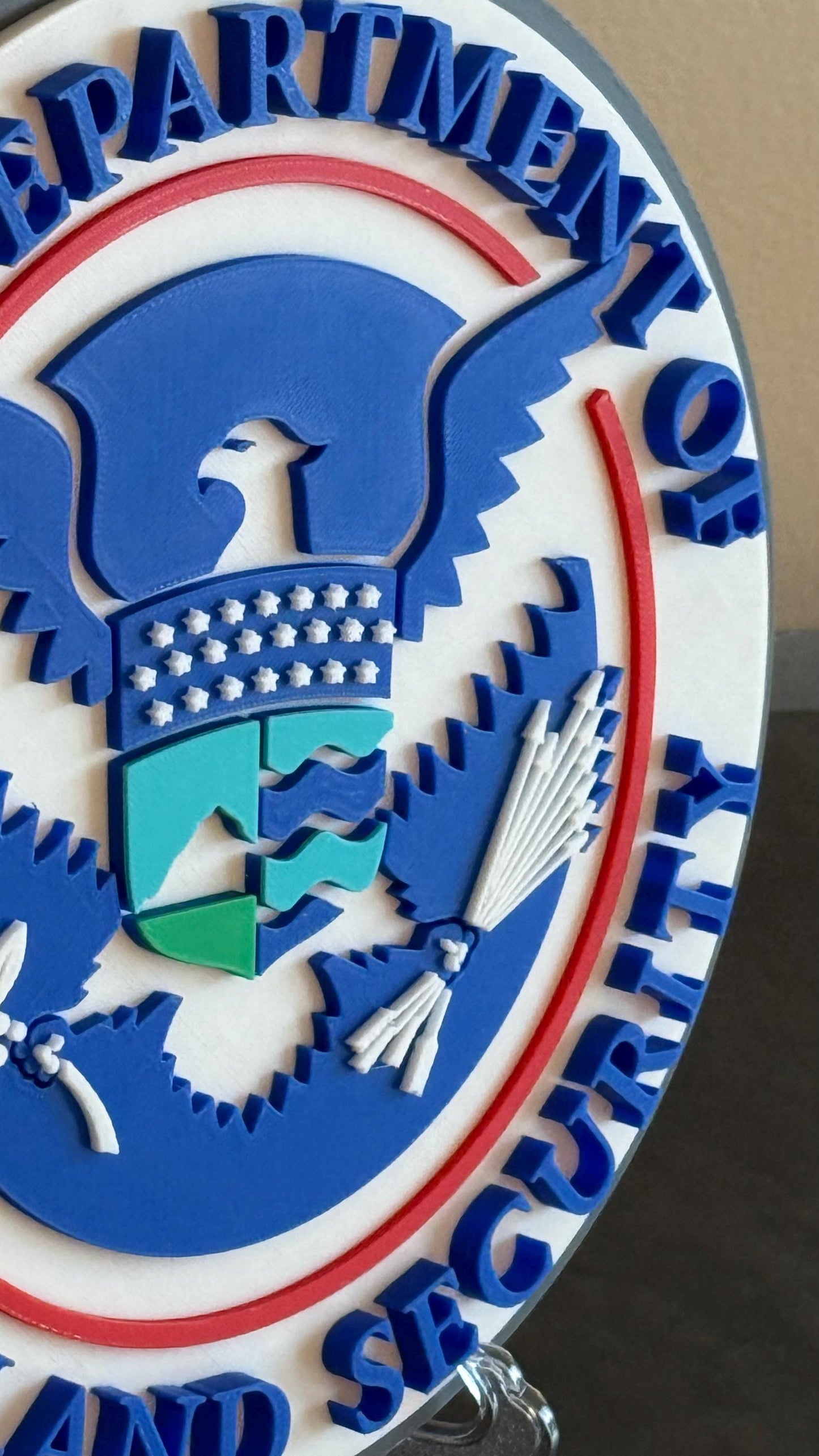 DHS 3D Embossed Plaque: First Responder Wall Art Homeland Security Government