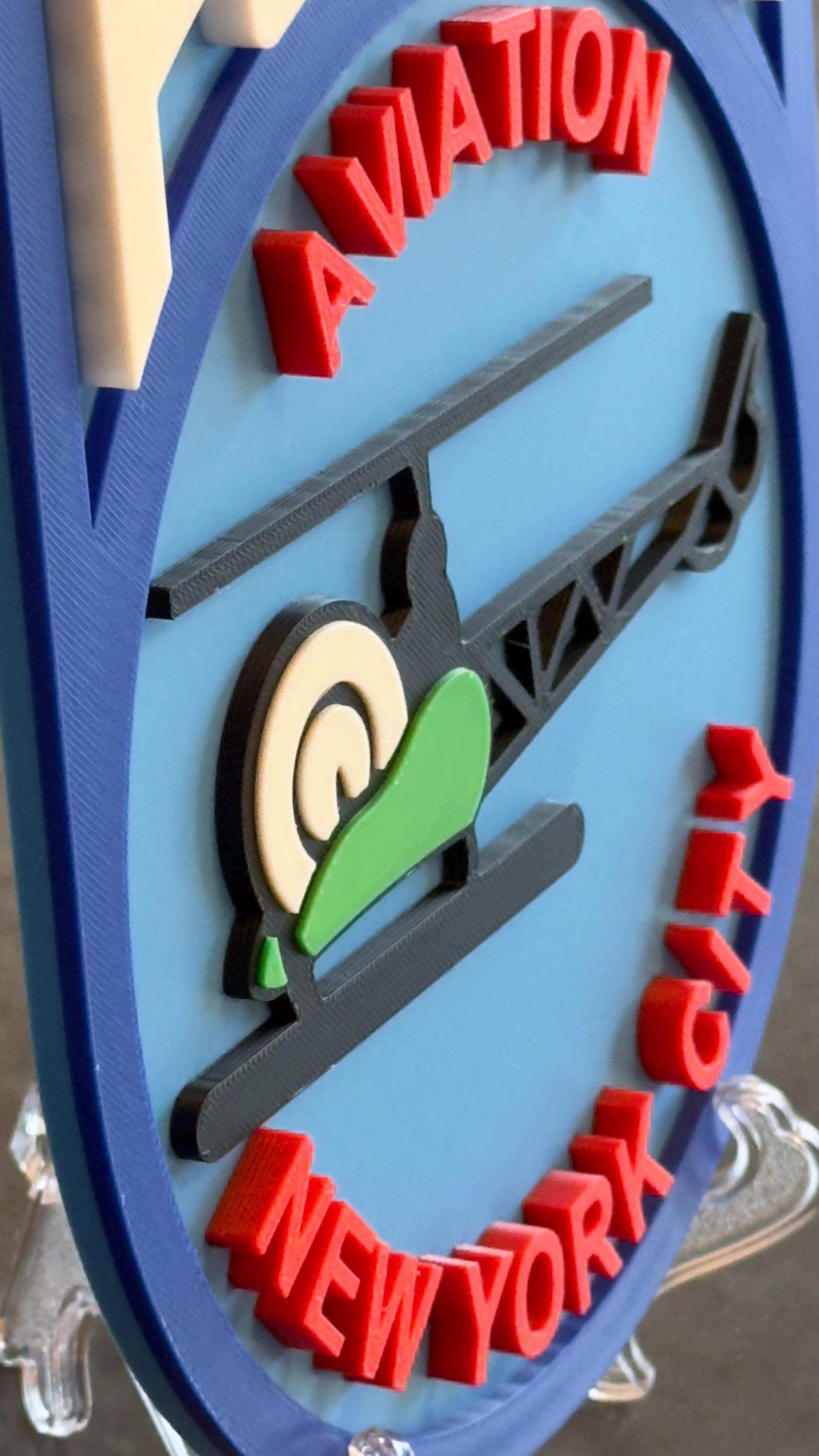 NYPD Aviation : 3D Embossed Design - Indoor Wall Display